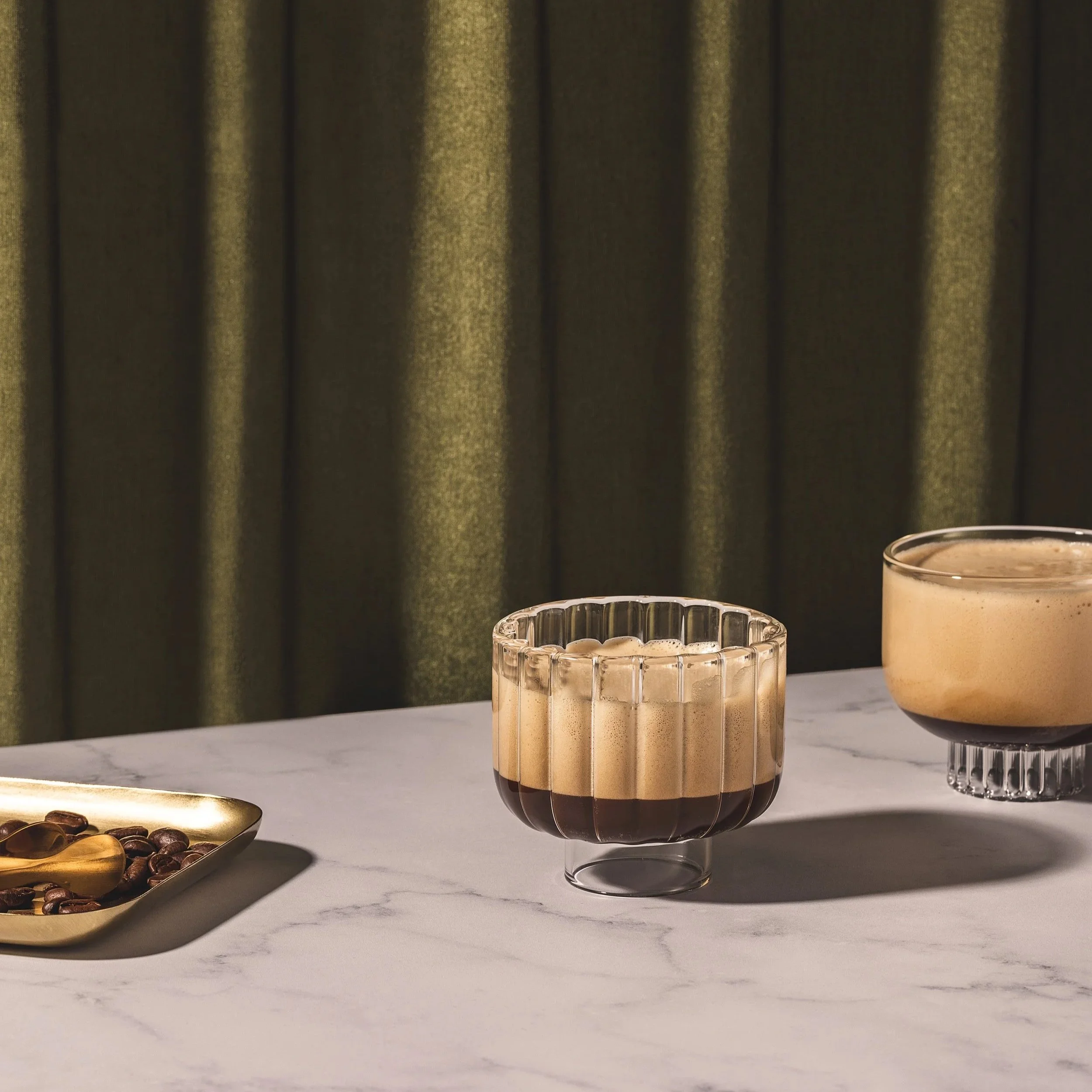 coffee in elegant Lagom glassware