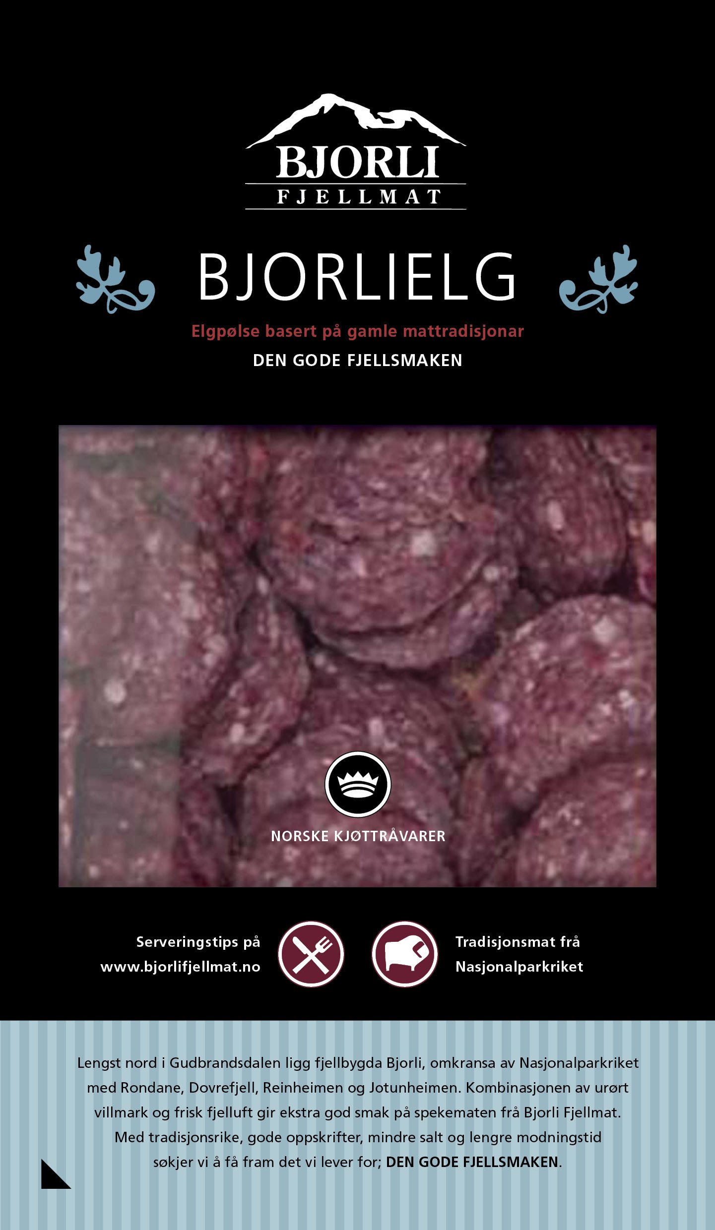Emballasje for Bjorli Fjellmat