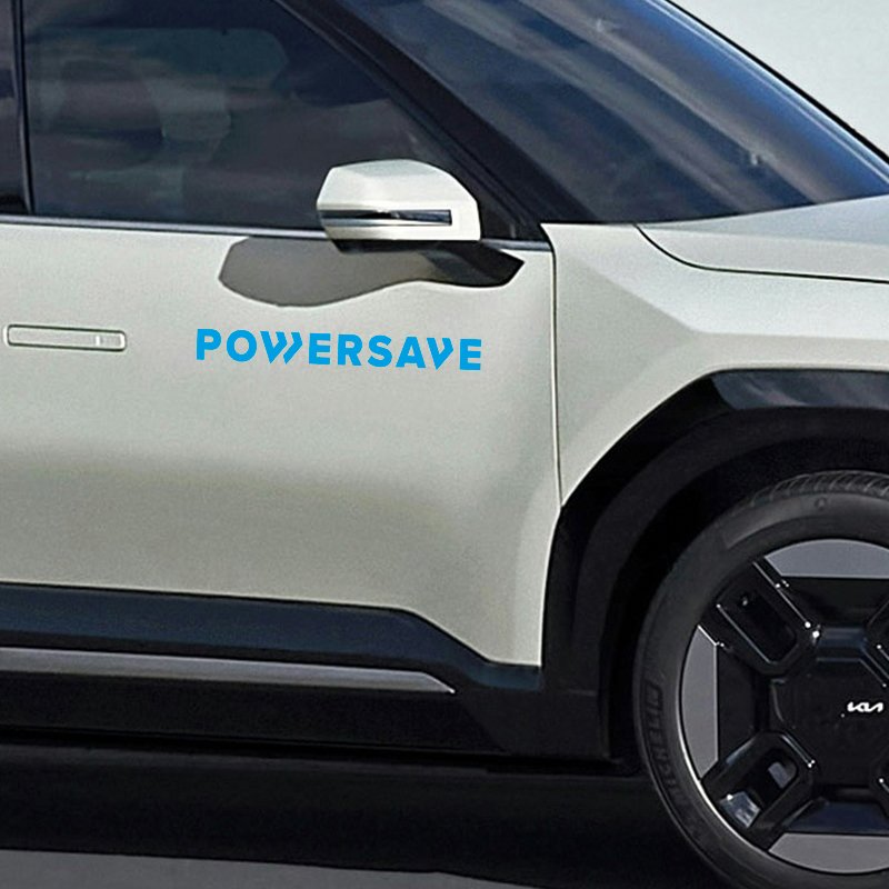 Logoen til Powersave er ei visualisering av begrepet sparing