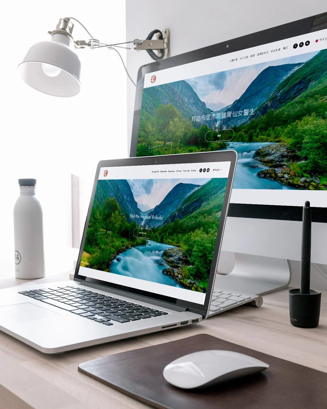 D&aring; Briksdalsbre Fjellstove og Oldedalen Skyss ynskte ei oppdatering av nettsida var det naturleg &aring; kople Weglot til Squarespace. Med Weglot kan ein f&aring; automatisk omsetting til dei spr&aring;ka ein ynskjer. Lokalt i Briksdal nyttar e