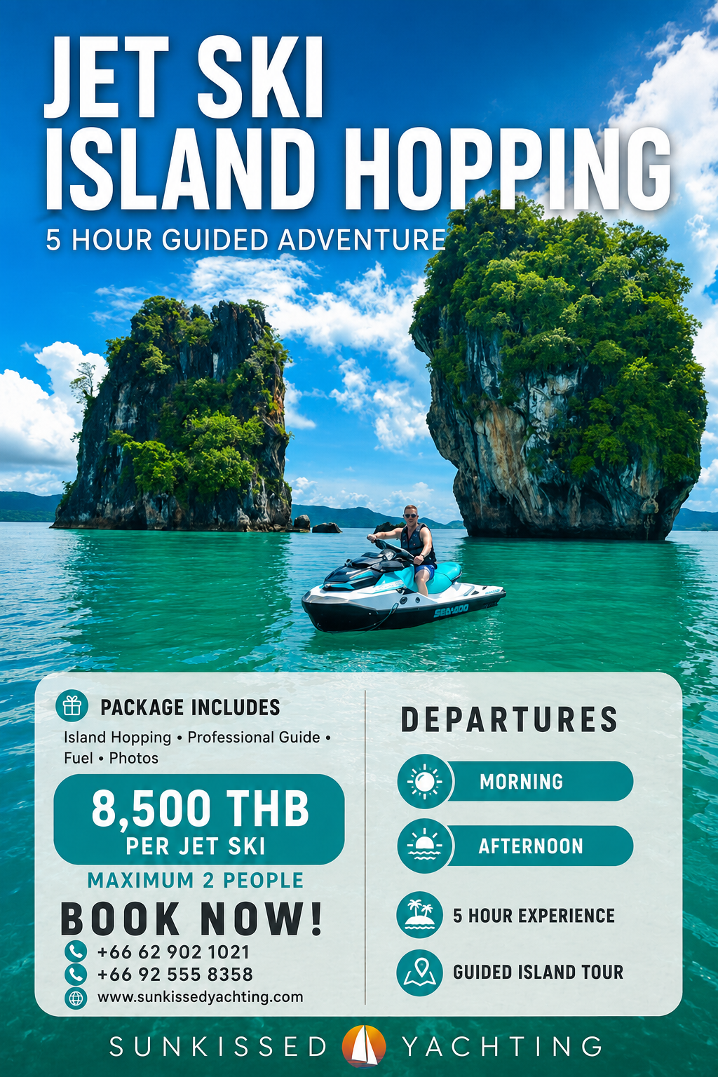 Phuket Jet Ski tour with Sunkissed Yachting
