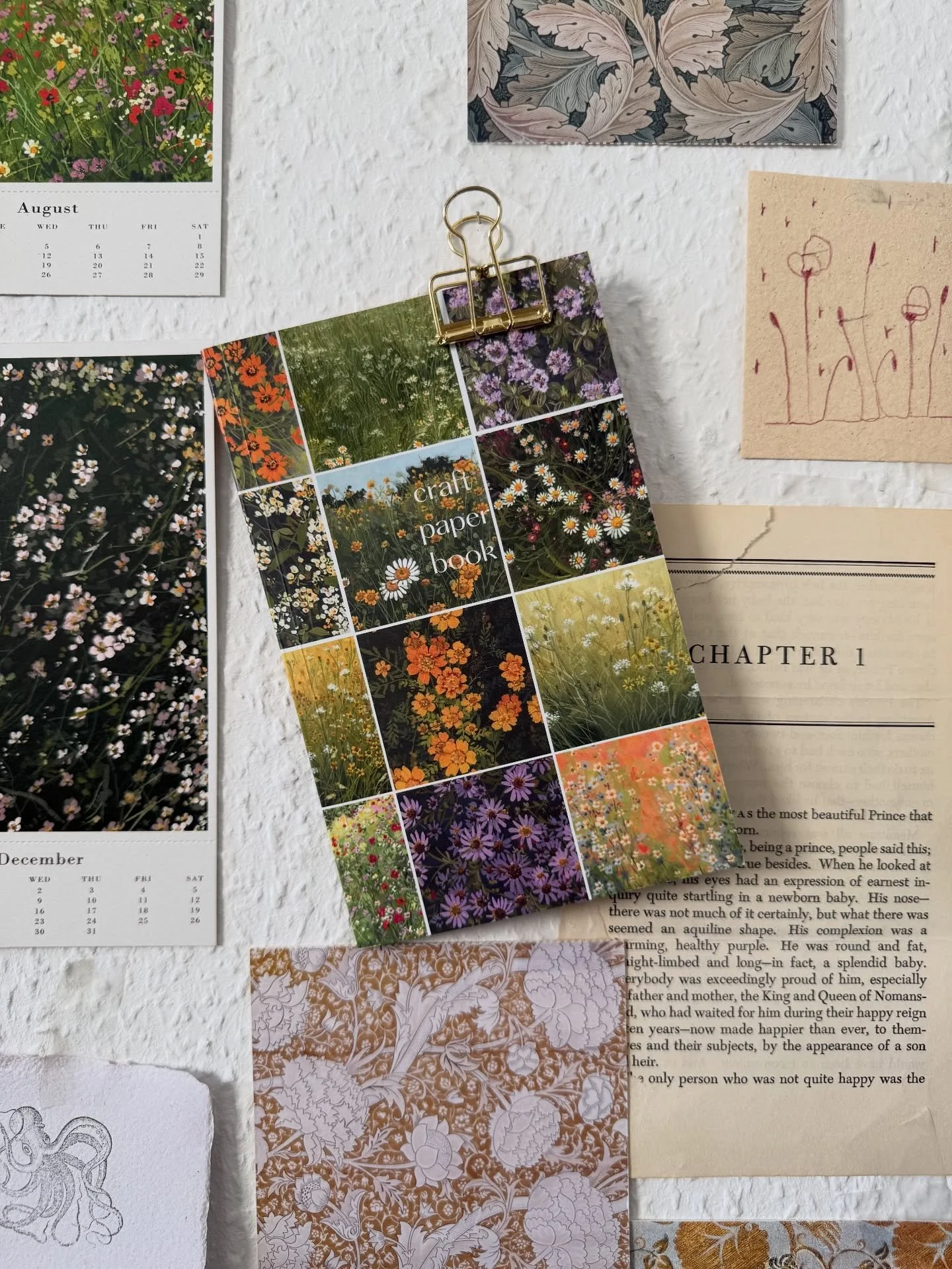 Shop update is now live!! Craft paper book with 24 designs (front and back) all designed by me with reproduced original paintings. Designed to be torn up and used for scrapbooking, journaling, letters etc.!! 
You can get it in a little crafting gift 
