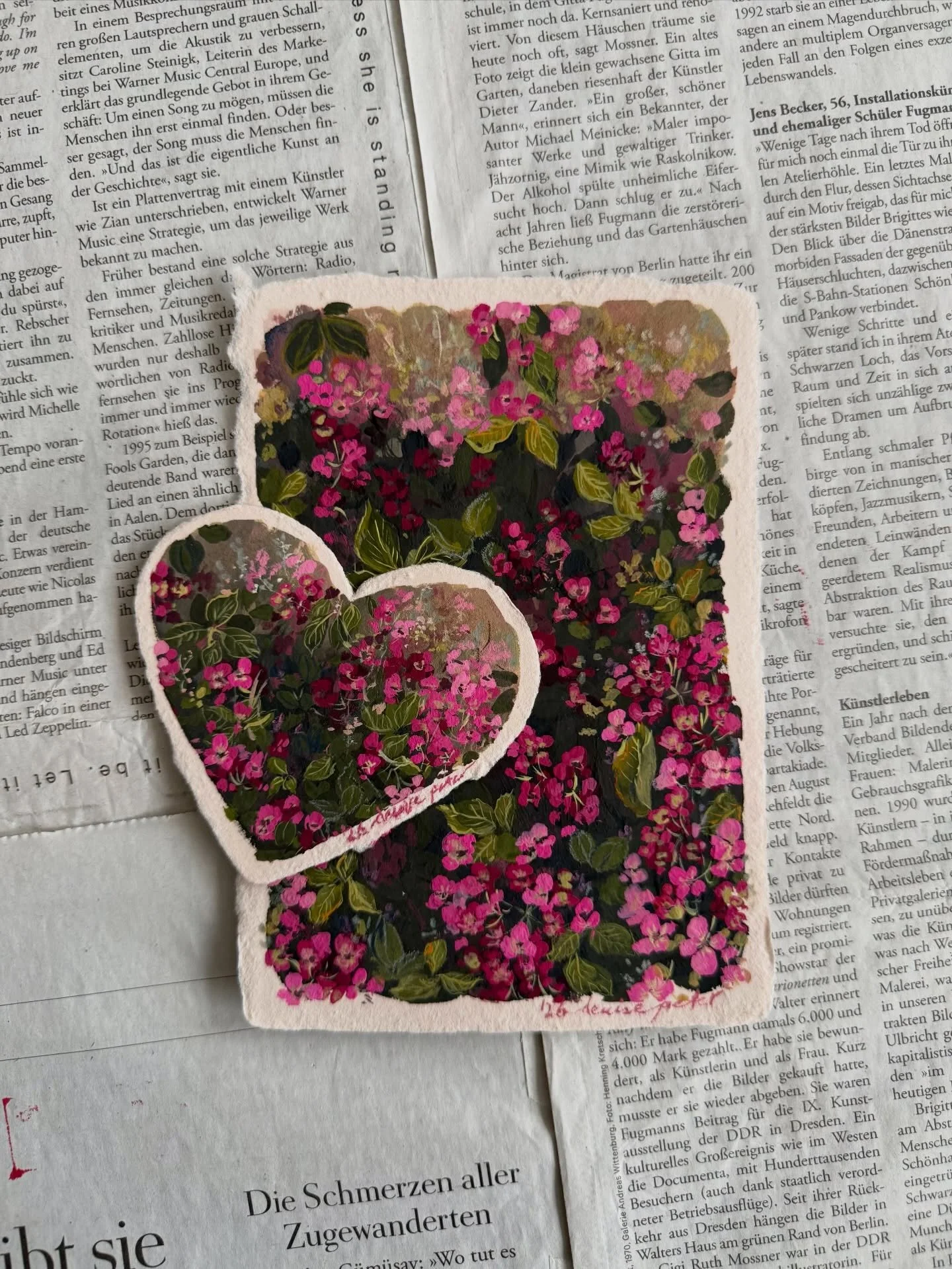 Hi Friends! I&lsquo;m starting a new collection - I finally got my hands on new handmade paper!!! Let me know what flowers you&rsquo;d like to see. I have already planned a few but I&rsquo;m always open for suggestions. 
&bdquo;Hydrangea macrophylla 