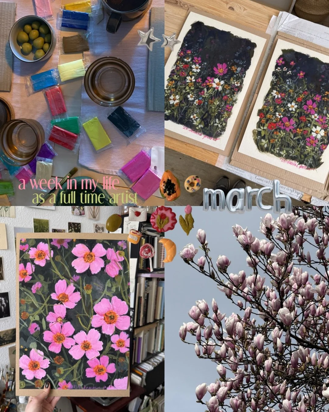 Another week in my life as a full time artist! Lots of painting and fun little activities that I did on the weekend. I hope you had a good one!!