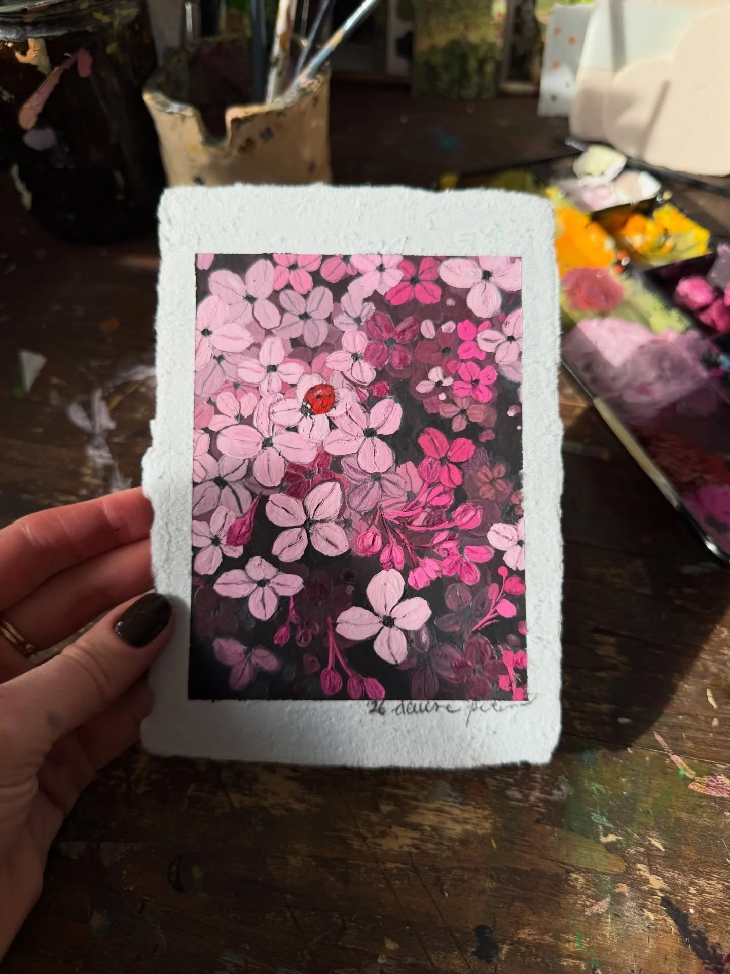 The Garden Collection, &bdquo;Syringa vulgaris&ldquo;, gouache and coloured pencils on handmade paper
Beautiful photograph by @chelseabeamerphotography 
Thank you, Chelsea! 
I have struggled so much with this one, I might give it another try some oth