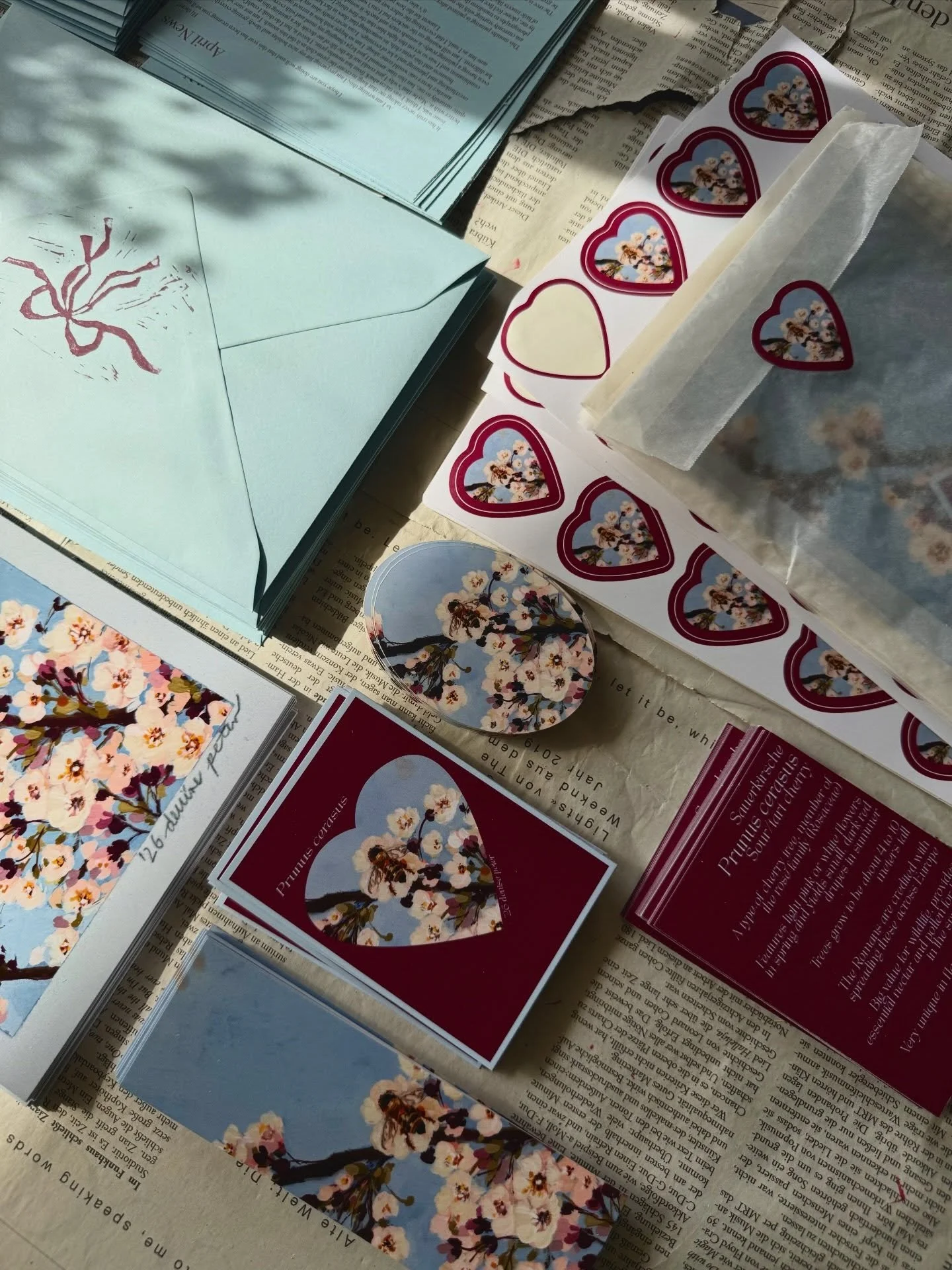 Can&rsquo;t get over these heart shaped little stickers!!! You can still sign up until the 30th of April to get this month&lsquo;s print club letter in your mailboxes hehe 🍒🐝 Also something else that is heart shaped is going to be coming to you thi
