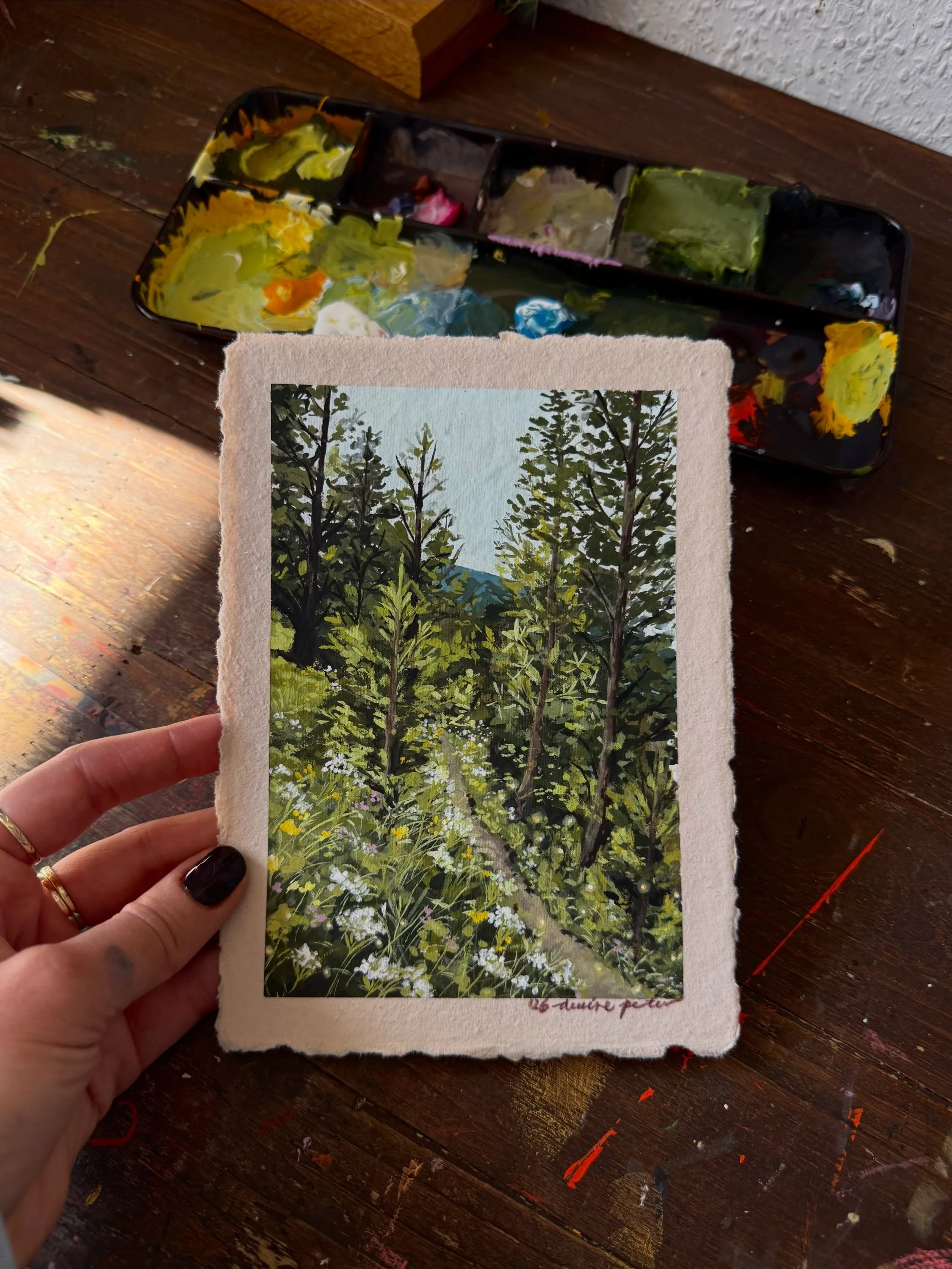 &bdquo;Heracleum sphondylium&ldquo;, 2026, gouache on handmade paper,
Reference by @aline806