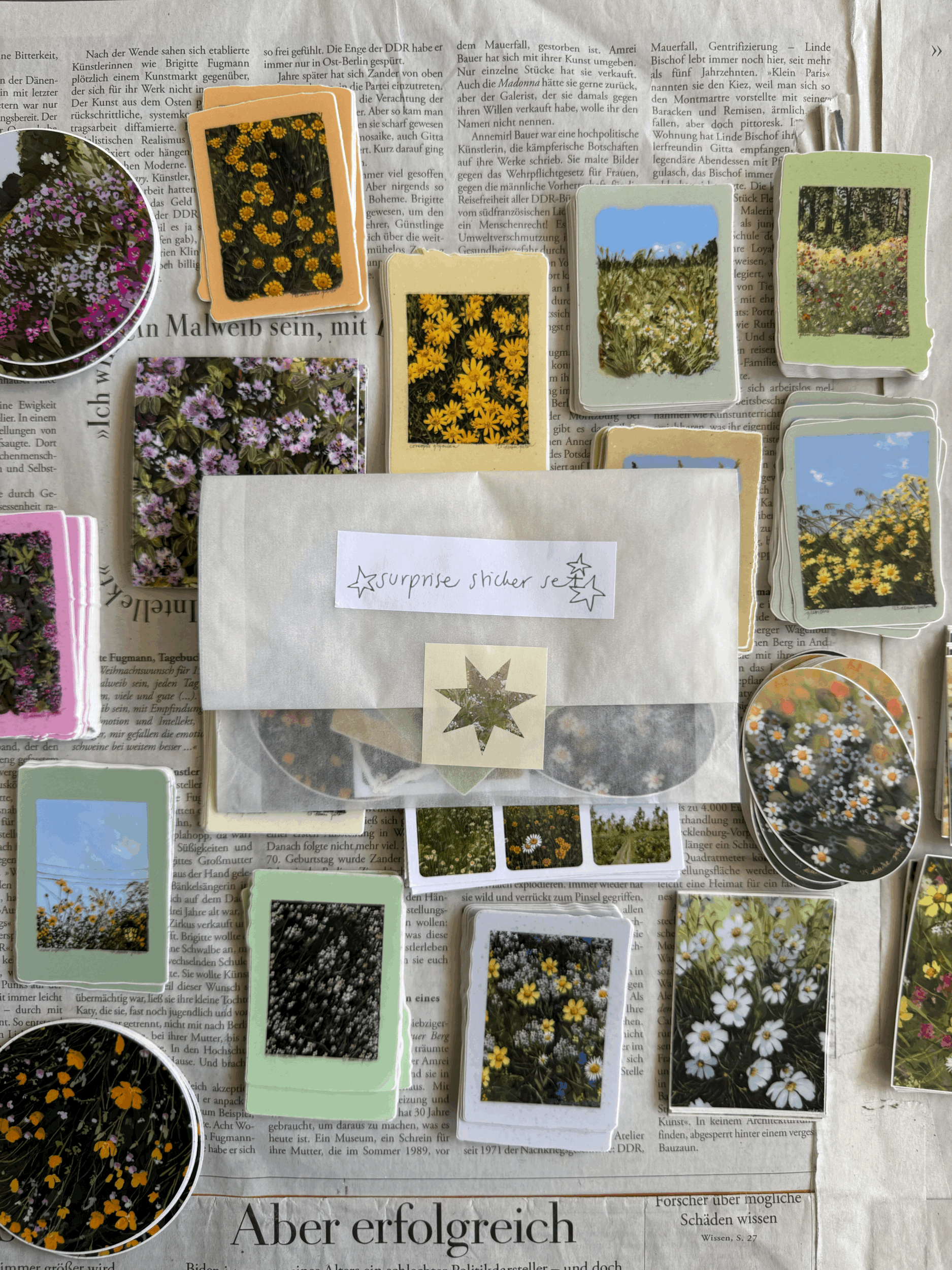 Surprise sticker set