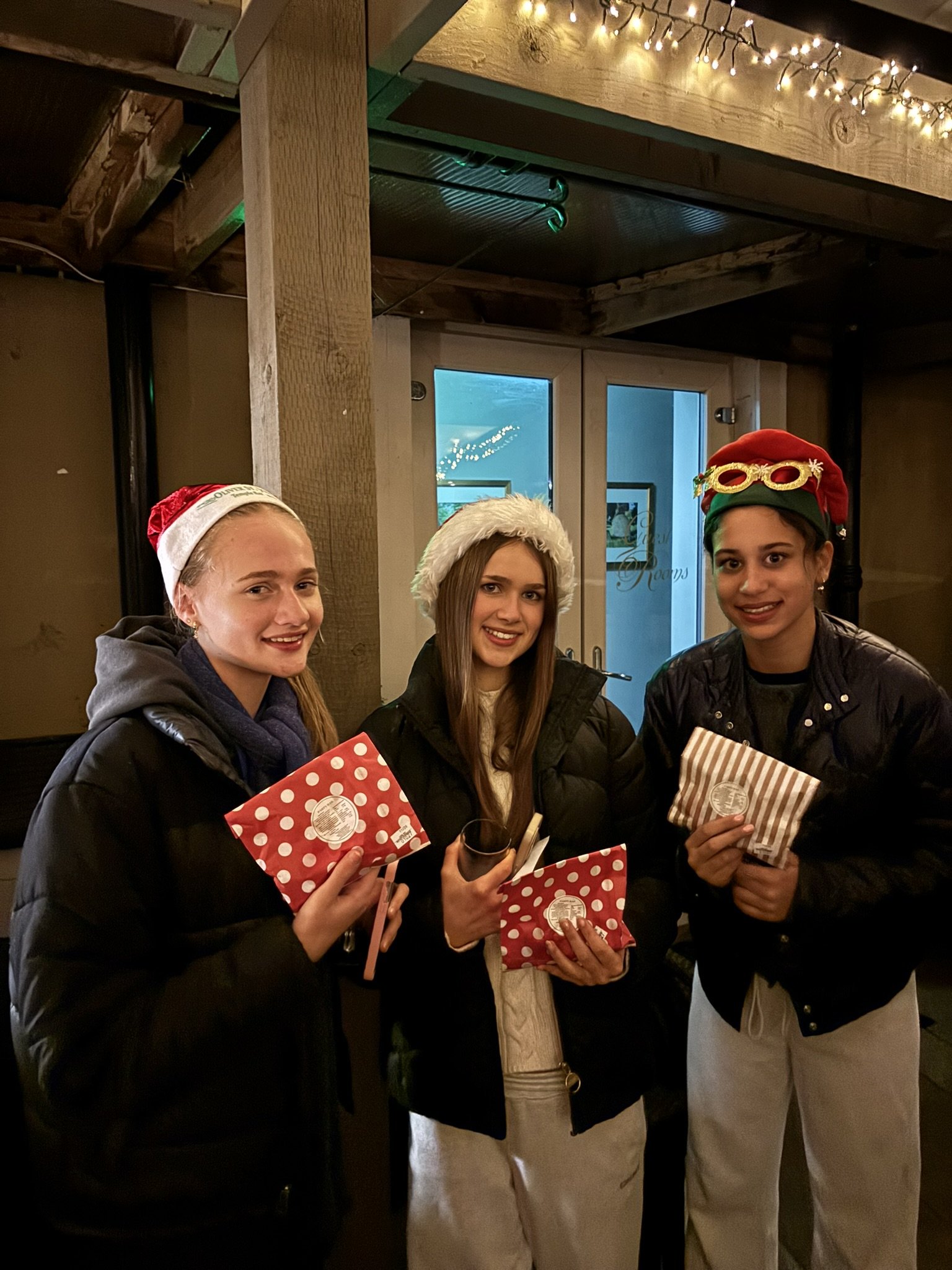 Elves from the Fairy Trail sharing sweets