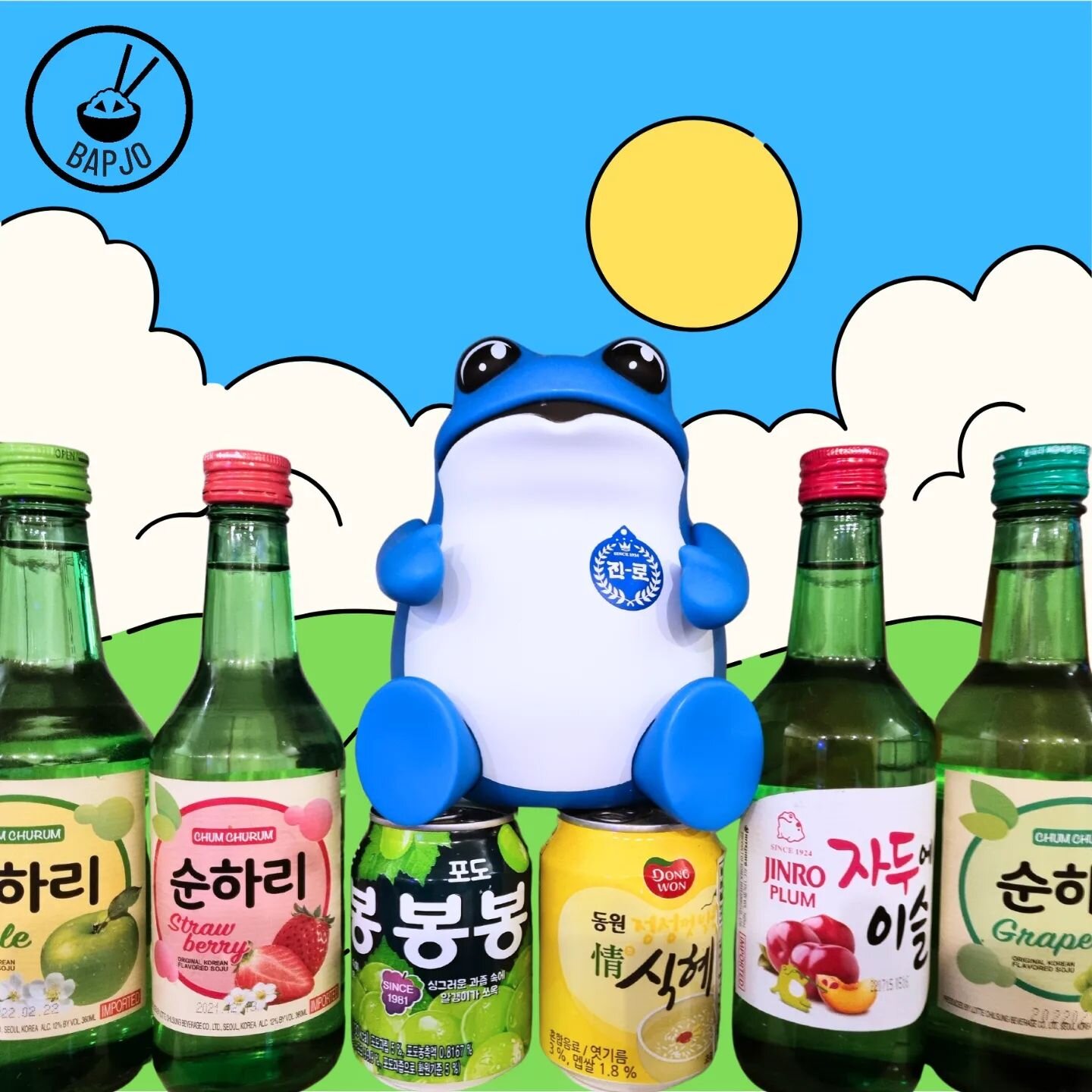 At BAPJO, we have a wide selection of Korean drinks including fruit sojus and rice wines. 

.
.
.
.
.
.
#soju 
#jinro
#koreanrestaurant
#koreandrinks
#런던
#런던한식당
#소주