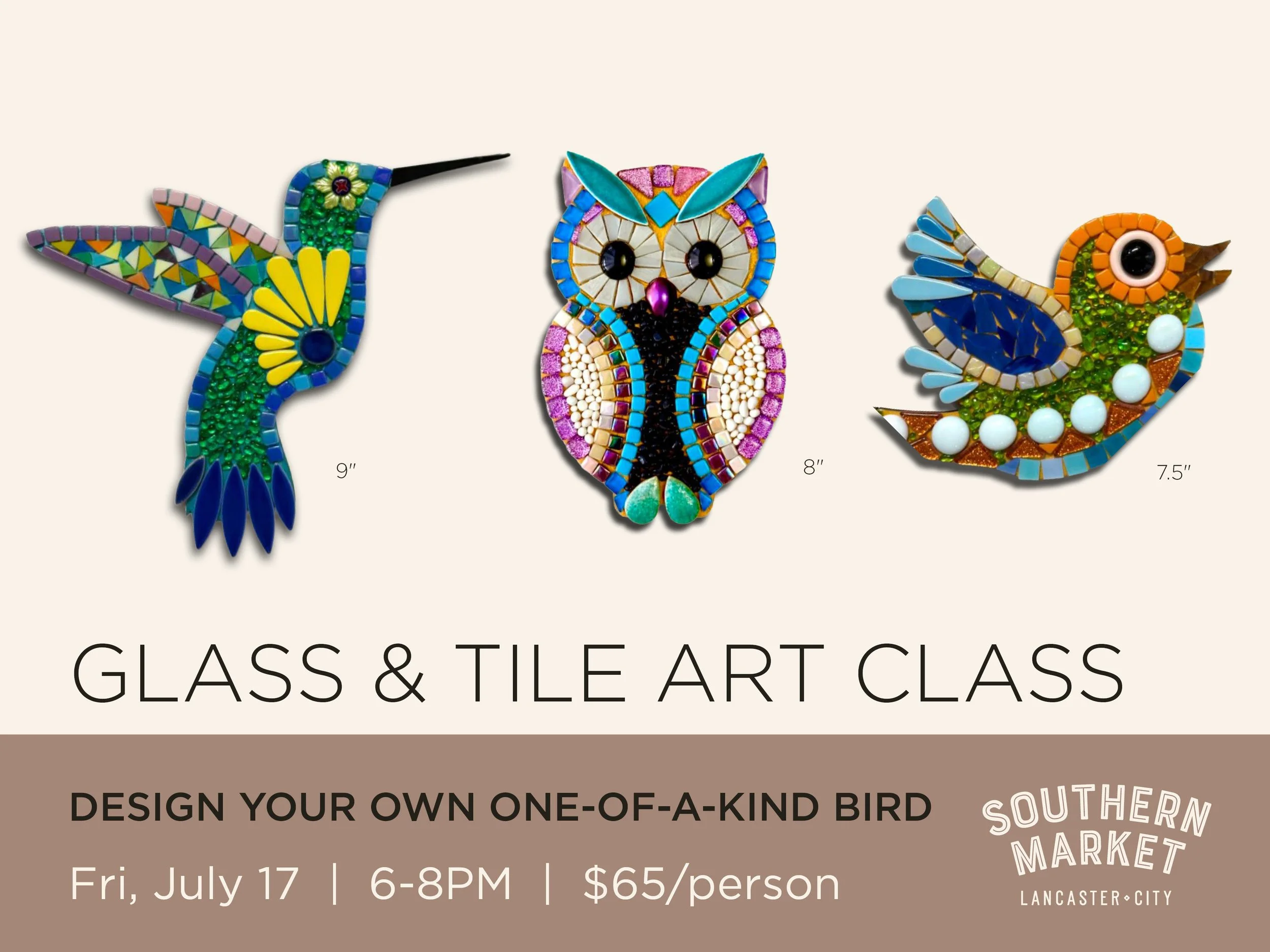 Bird Glass & Tile Art Class