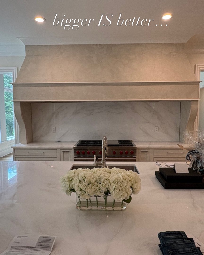 Marmorino Plaster Range Hood