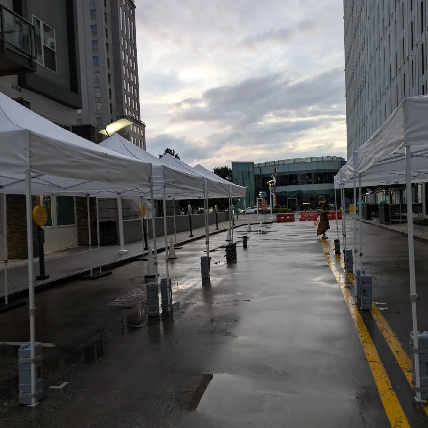 Keep the vendors and guests covered with our 10x10 pop up tents!