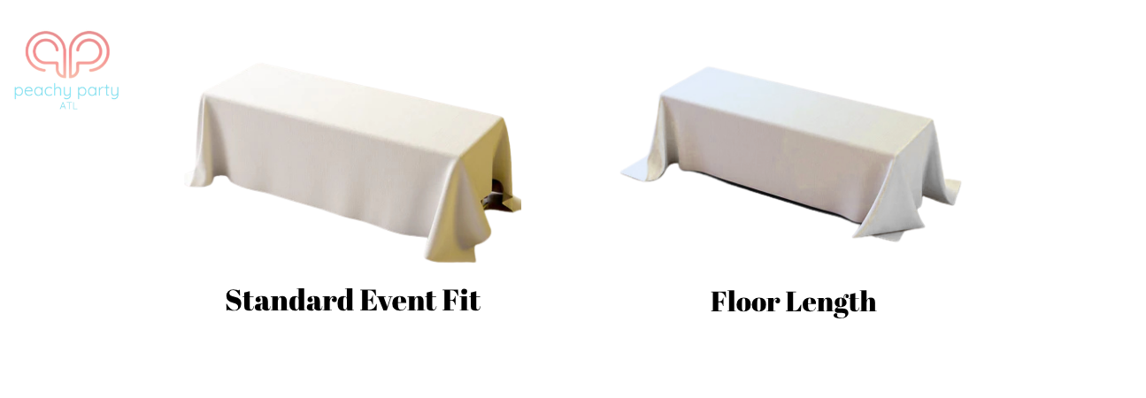 linens for 8ft tables fit