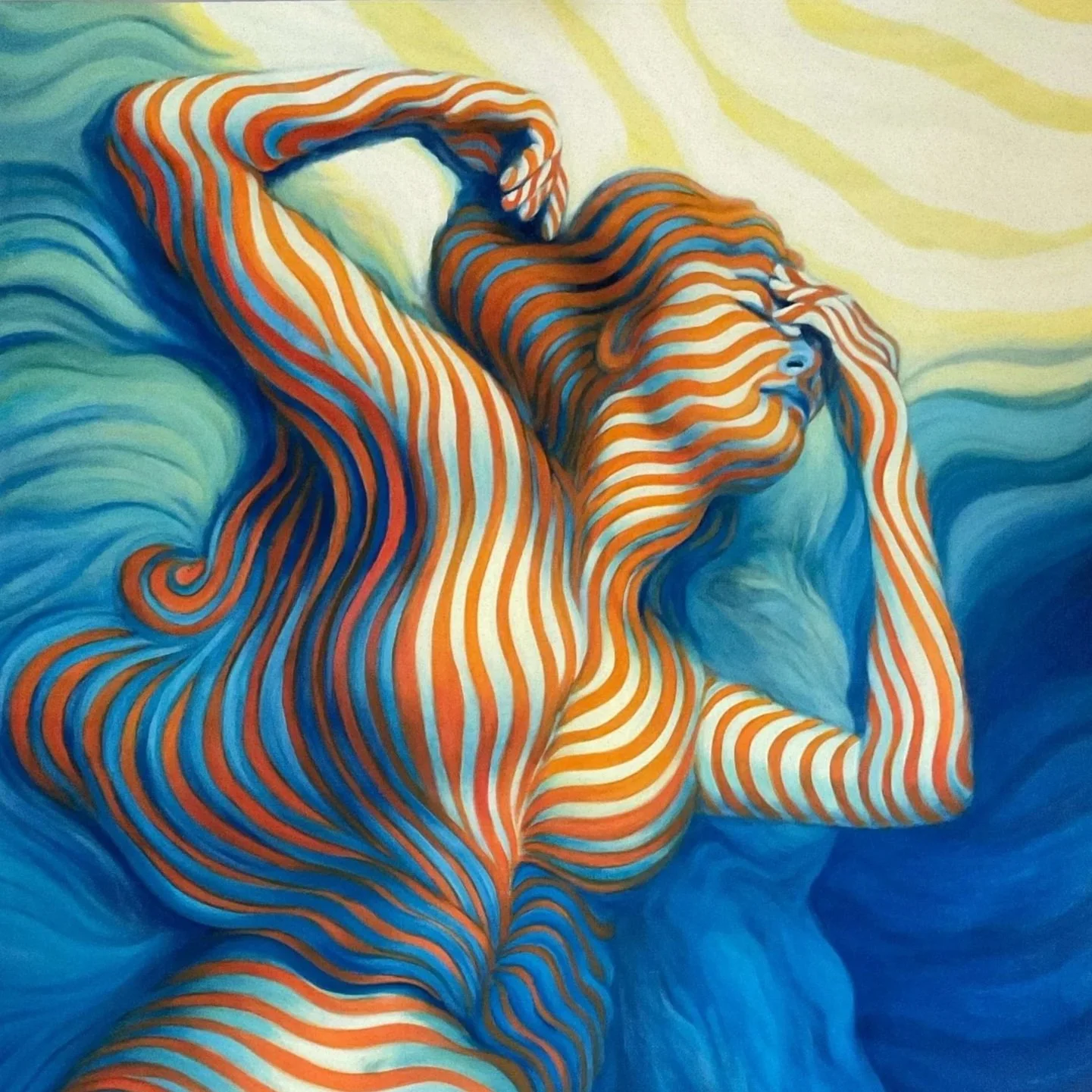 When the Light Breaks, 81x100cm, oil on canvas. 2024. 
- For Sale.