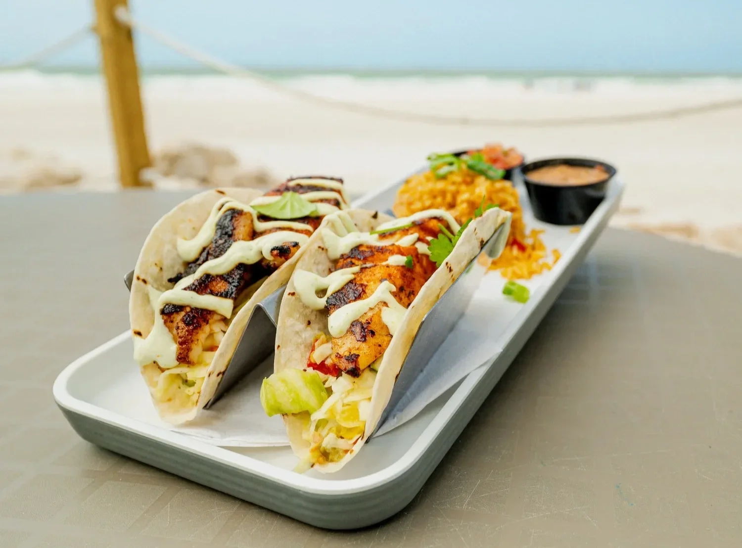 Sandbar Restaurant Fish Tacos Anna Maria