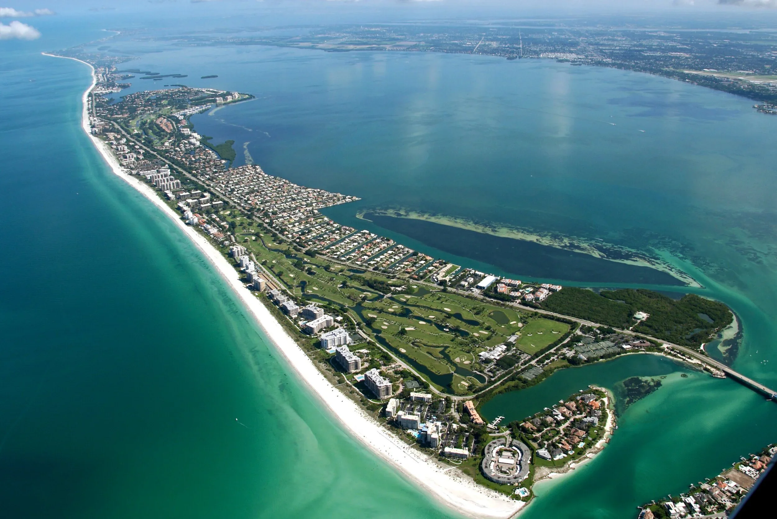Longboat Key & Siesta Key aerial shot