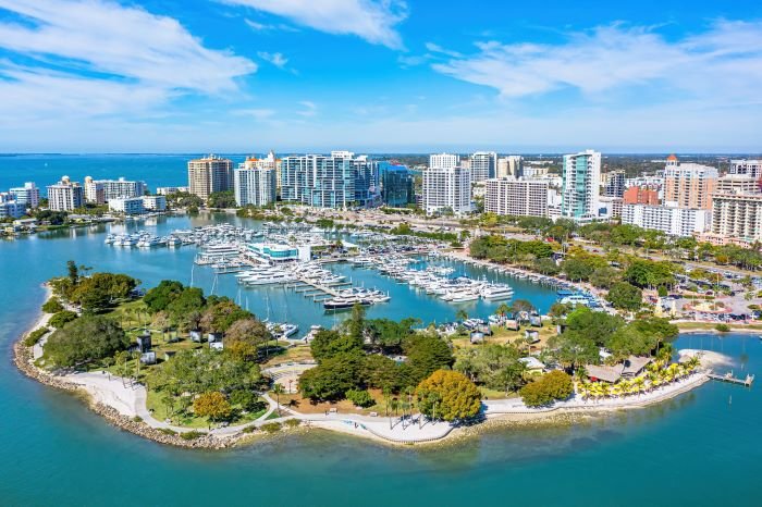 Areal image of Sarasota, FL