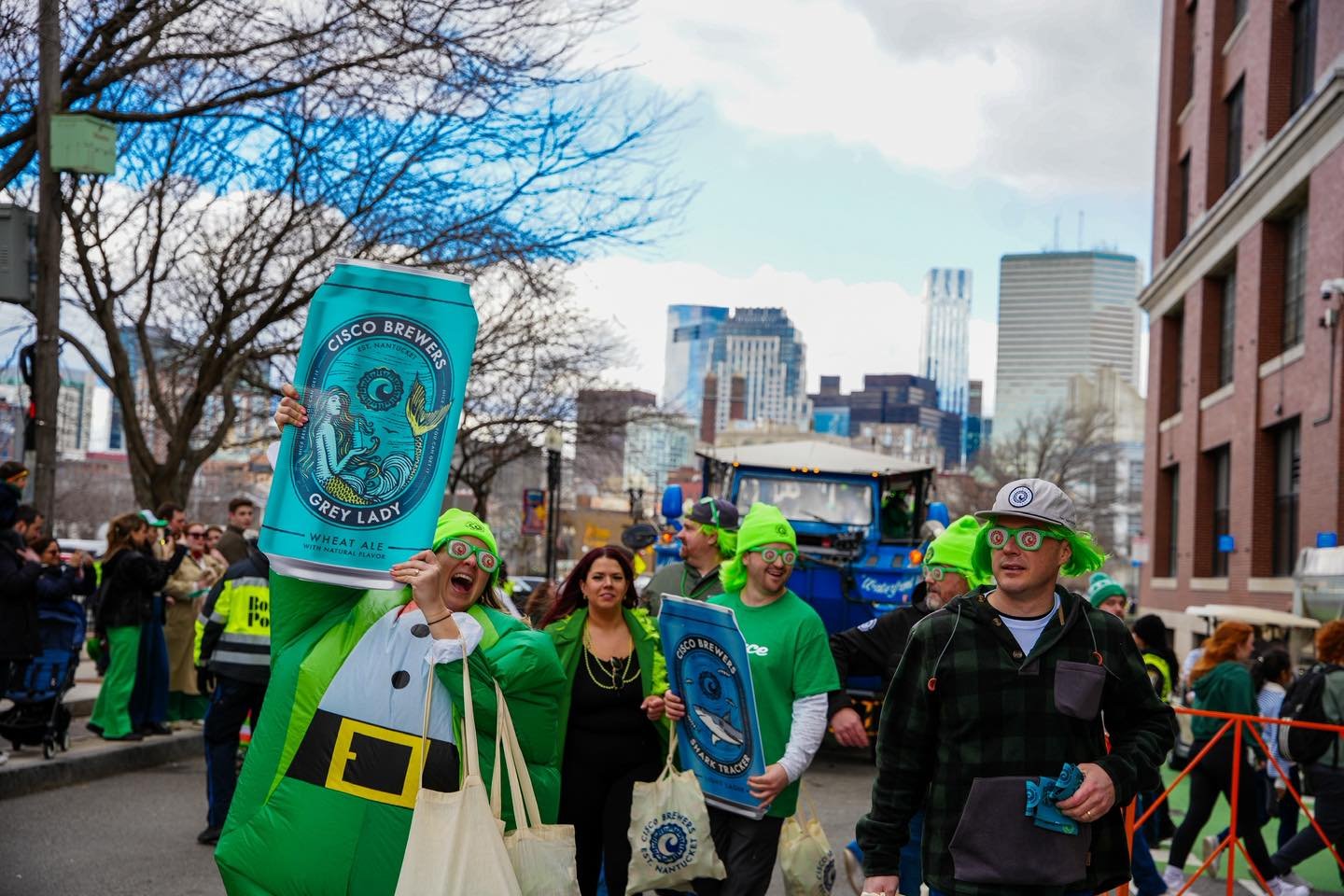 We might not be on a float this year, but we should be in your cooler 😉🍀

#southie #saintpaddysday #stpatricks #boston #throwback