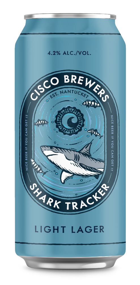 Shark Tracker Light Lager 16oz Can