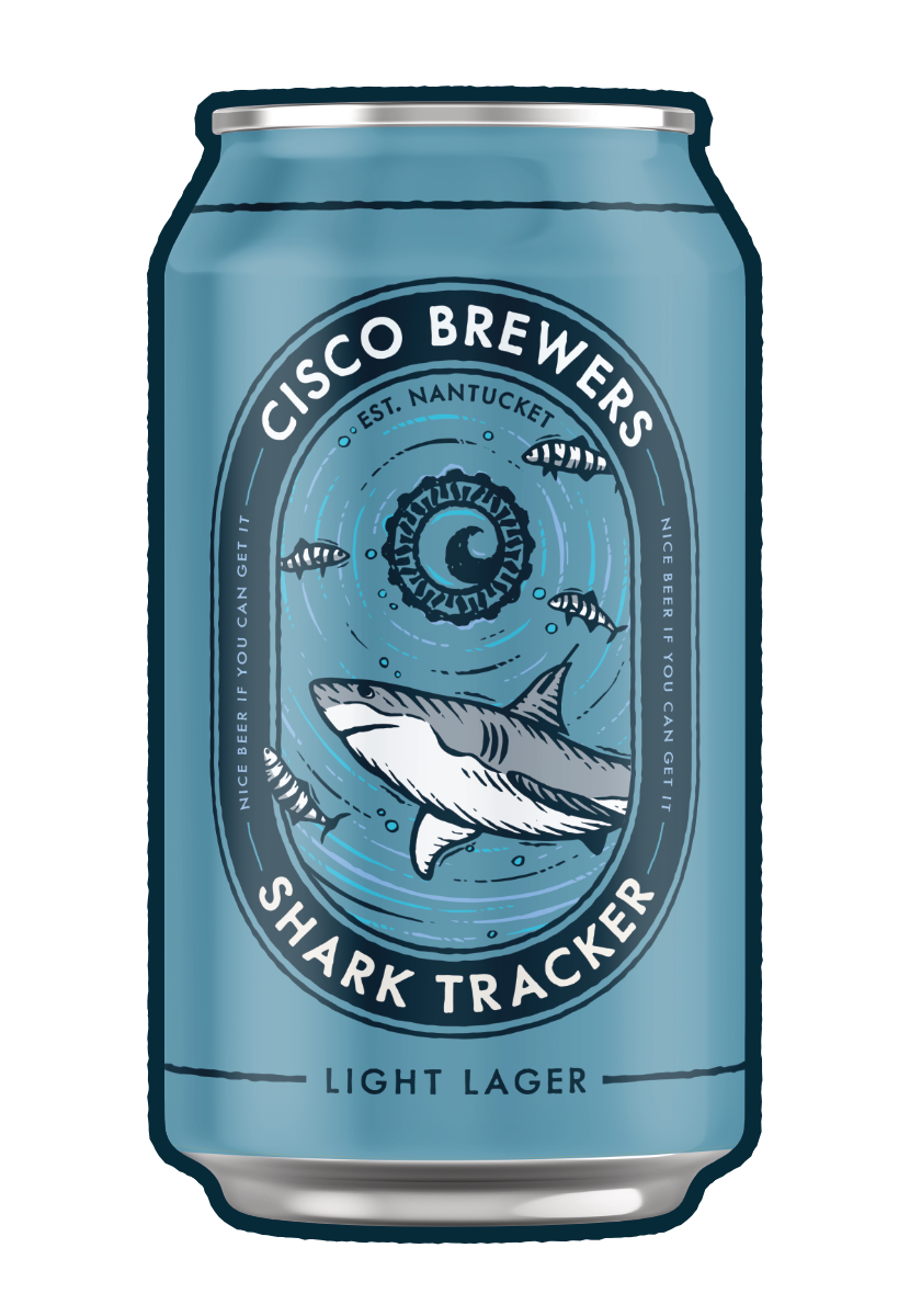 Shark Tracker Light Lager Can