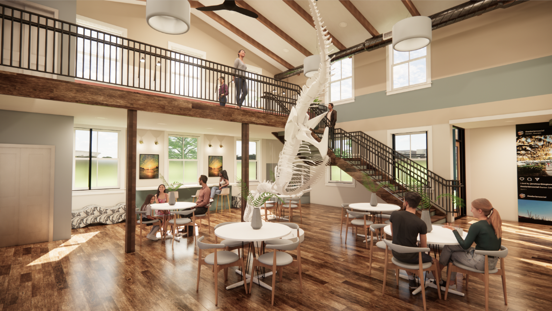 Cafe Darien Seating & Exhibits