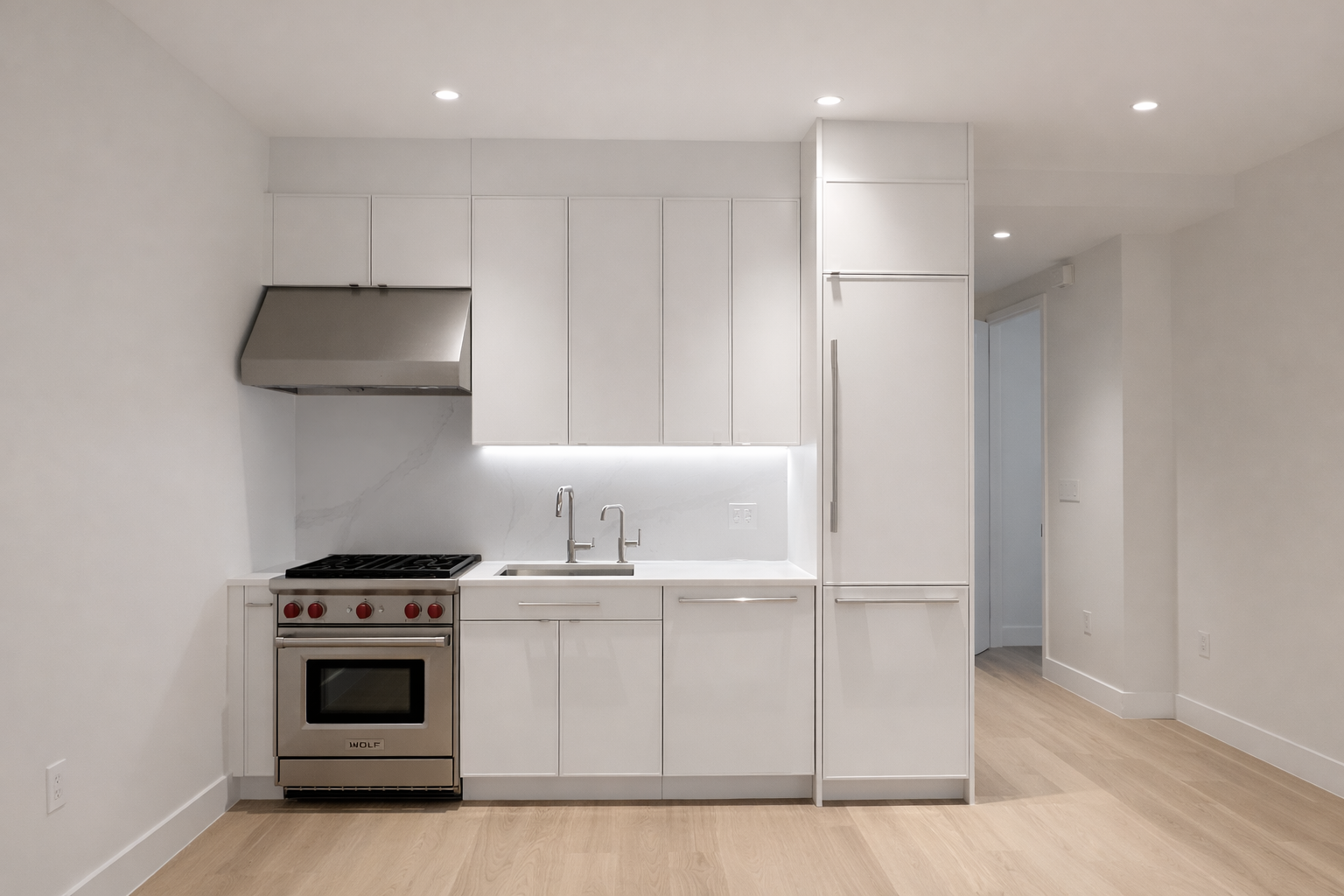 Modern White Kitchen - Clean lines, Thoughtful Details