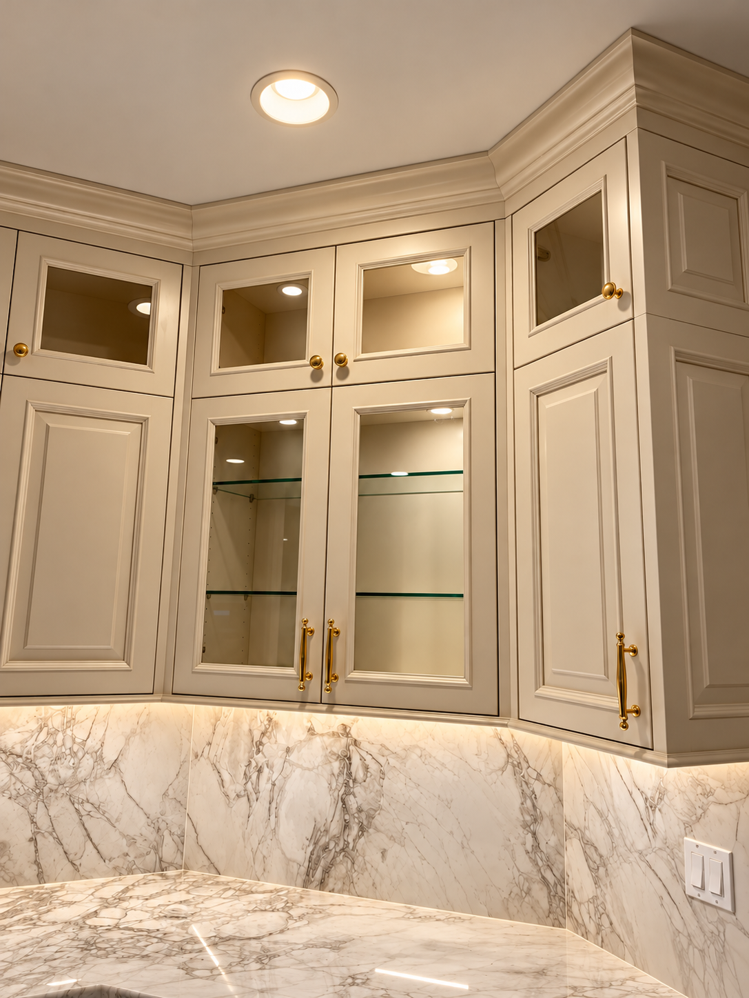 Warmly Lit Cream Kitchen Cabinets.png