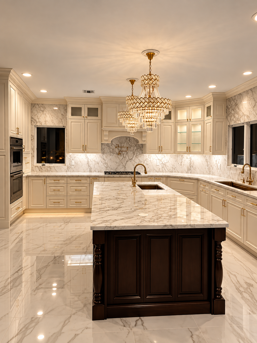 Luxurious Marble Kitchen with Crystal Chandeliers.png