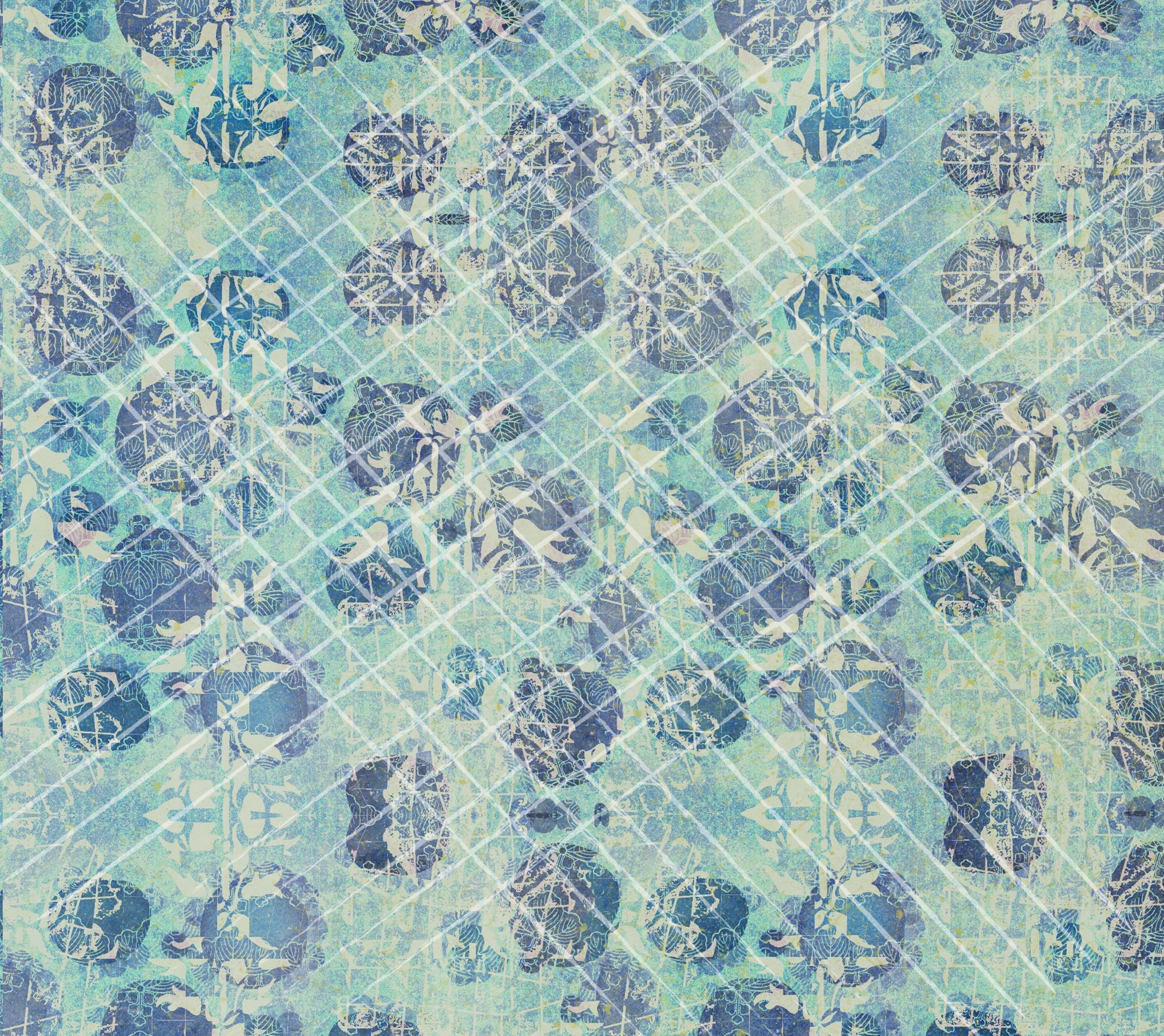 Lanterns, blue