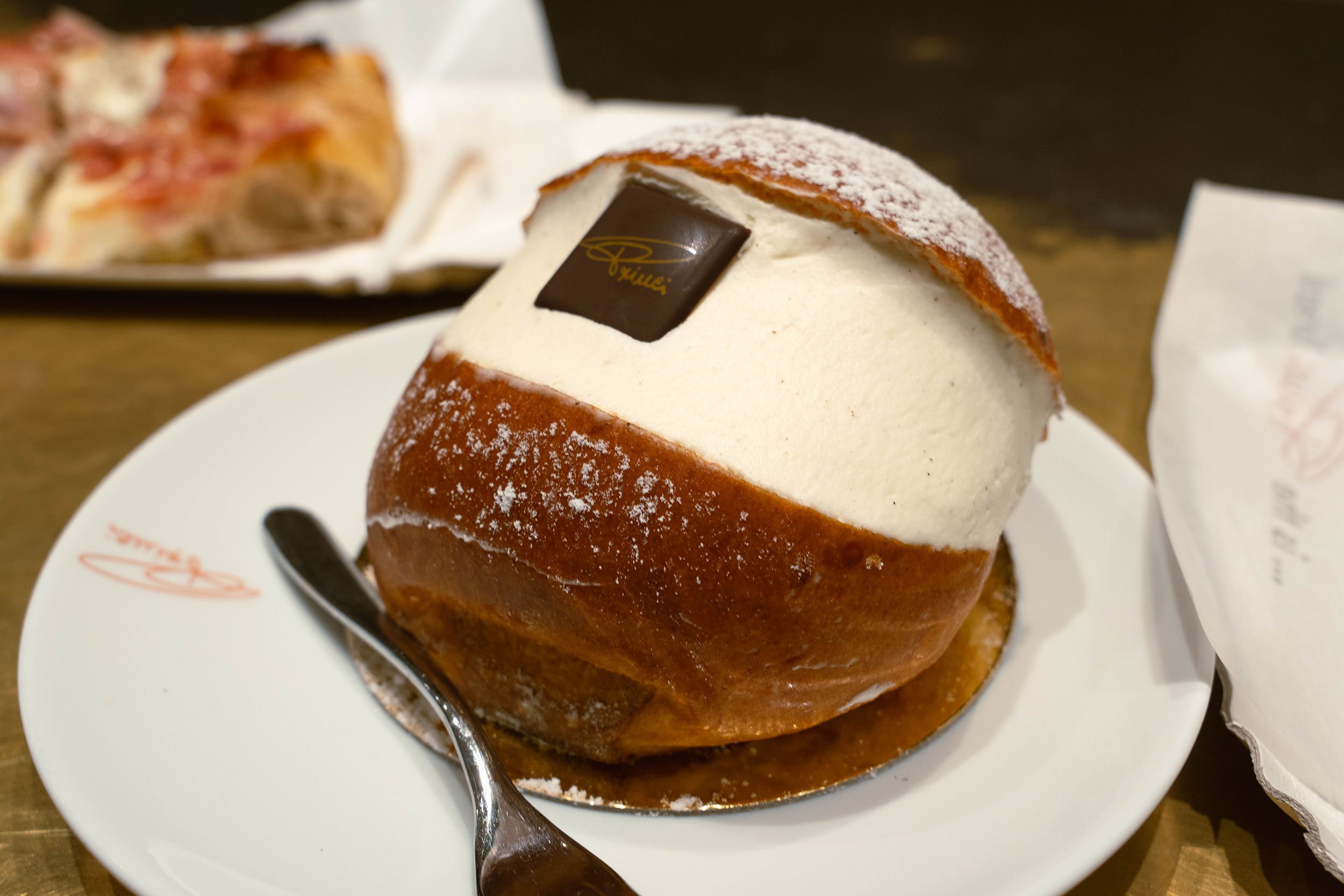 Maritozzo pastry from Princi in Milan, Italy.