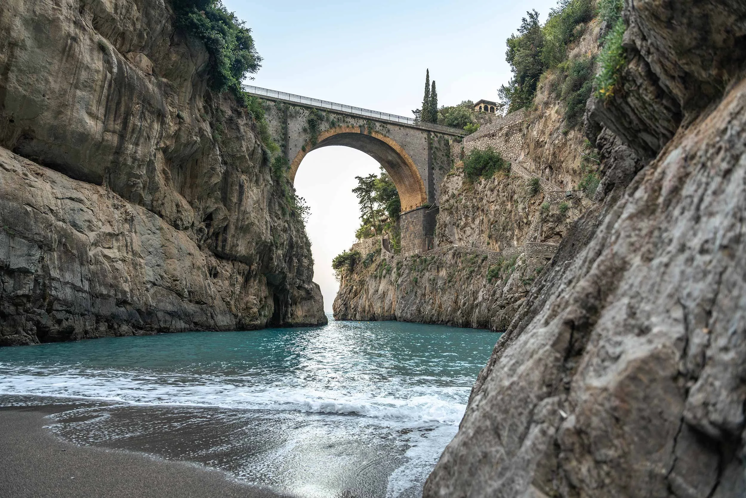 A scenic view of a Fiordo di Furore.