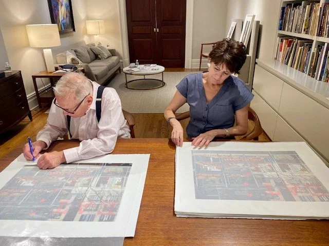 Richard Estes and Kim Schmidt signing EAT edition