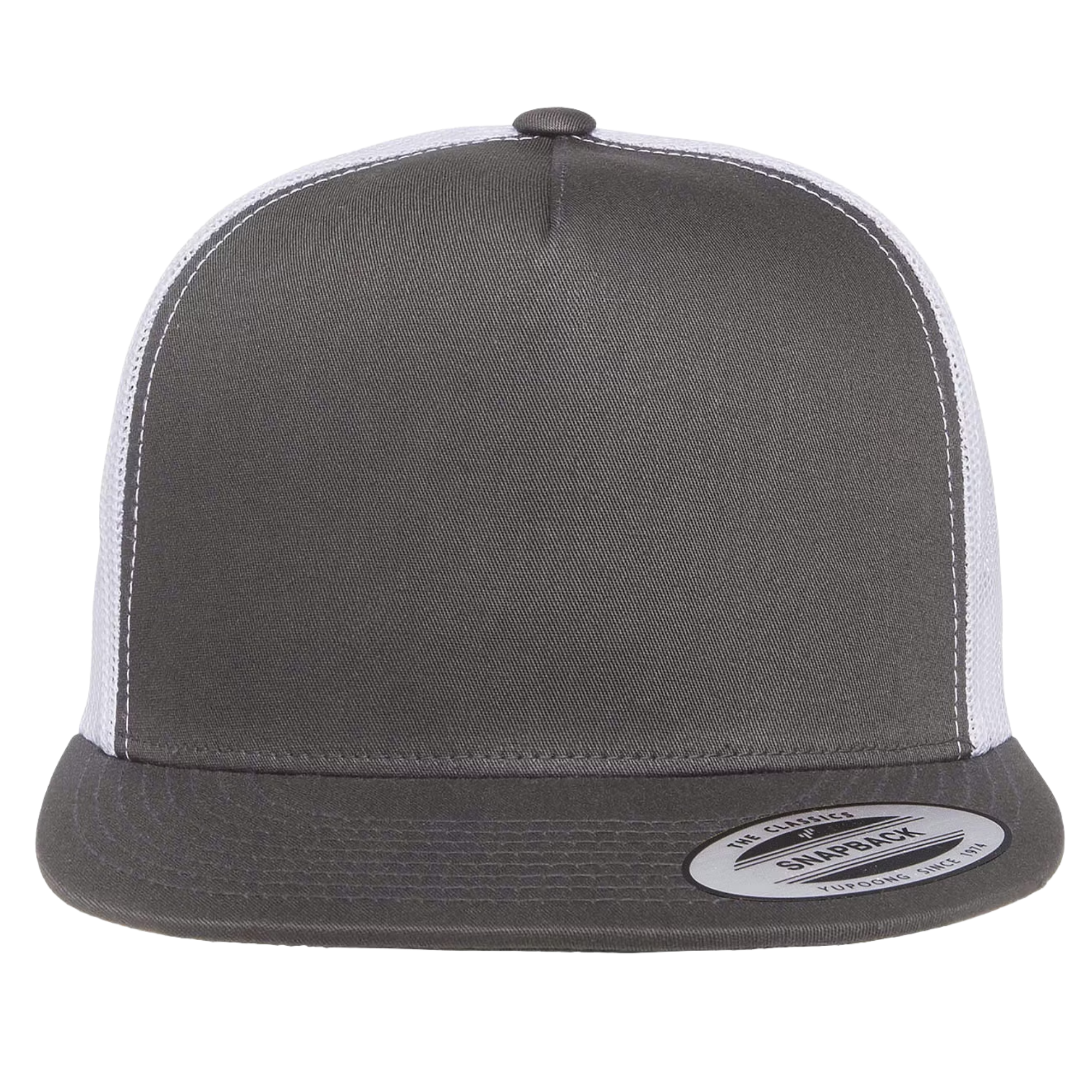 5‑Panel Flat Bill Trucker Cap