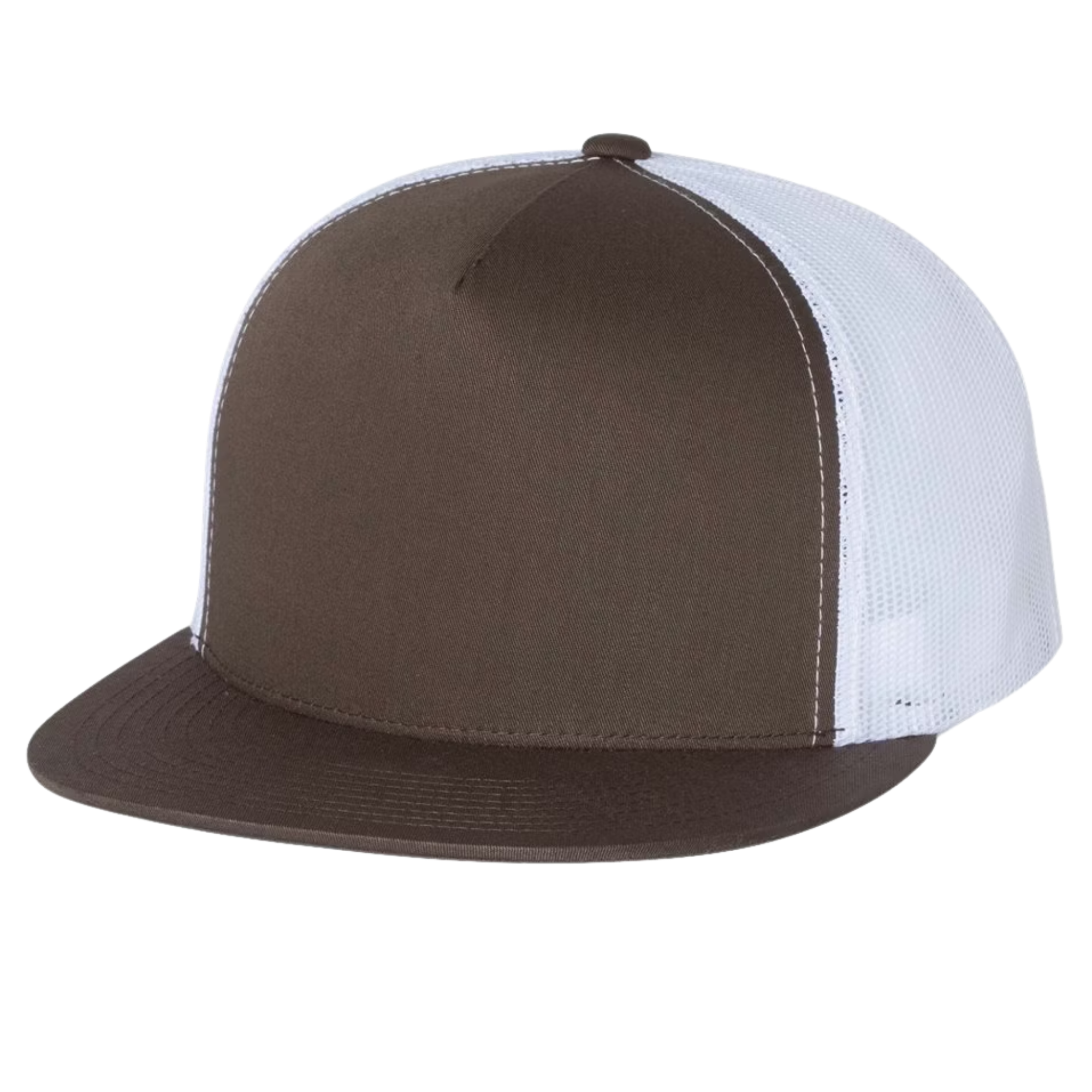5‑Panel Flat Bill Trucker Cap