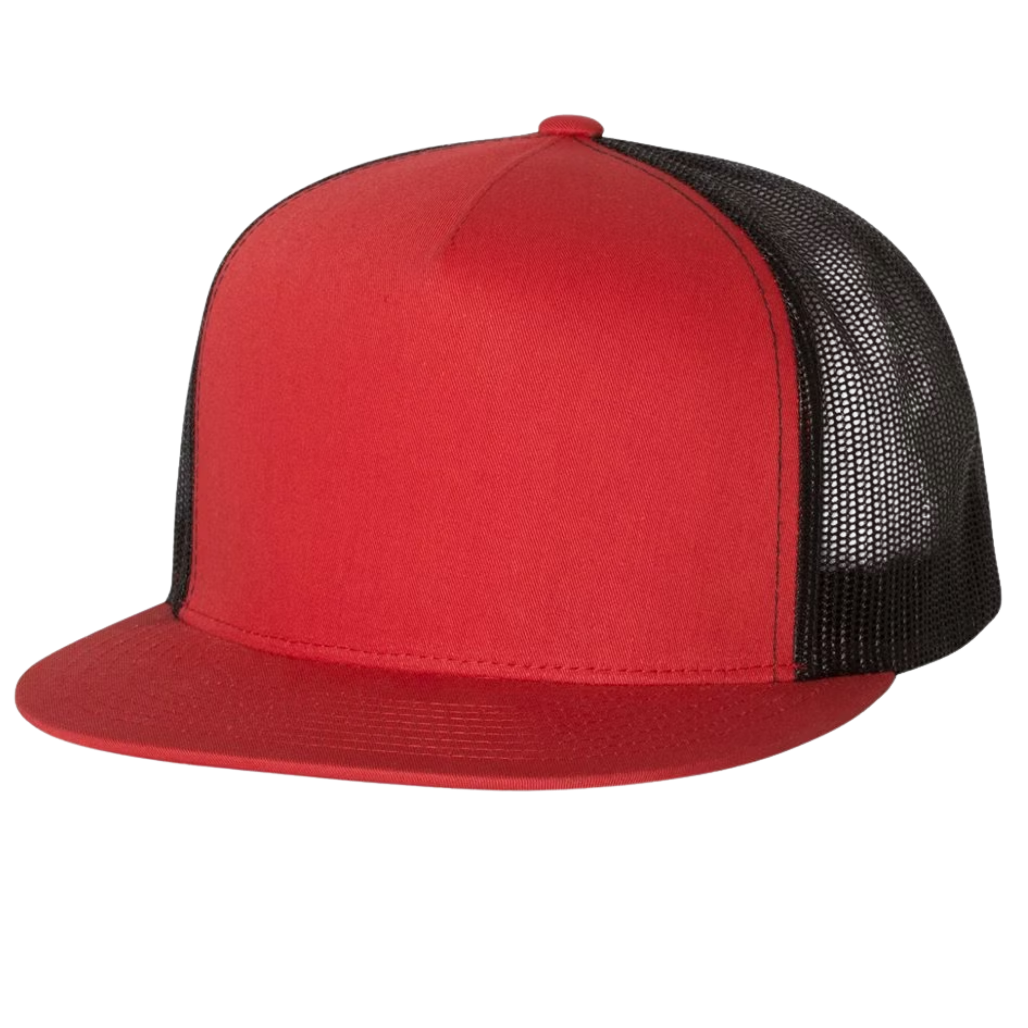 5‑Panel Flat Bill Trucker Cap