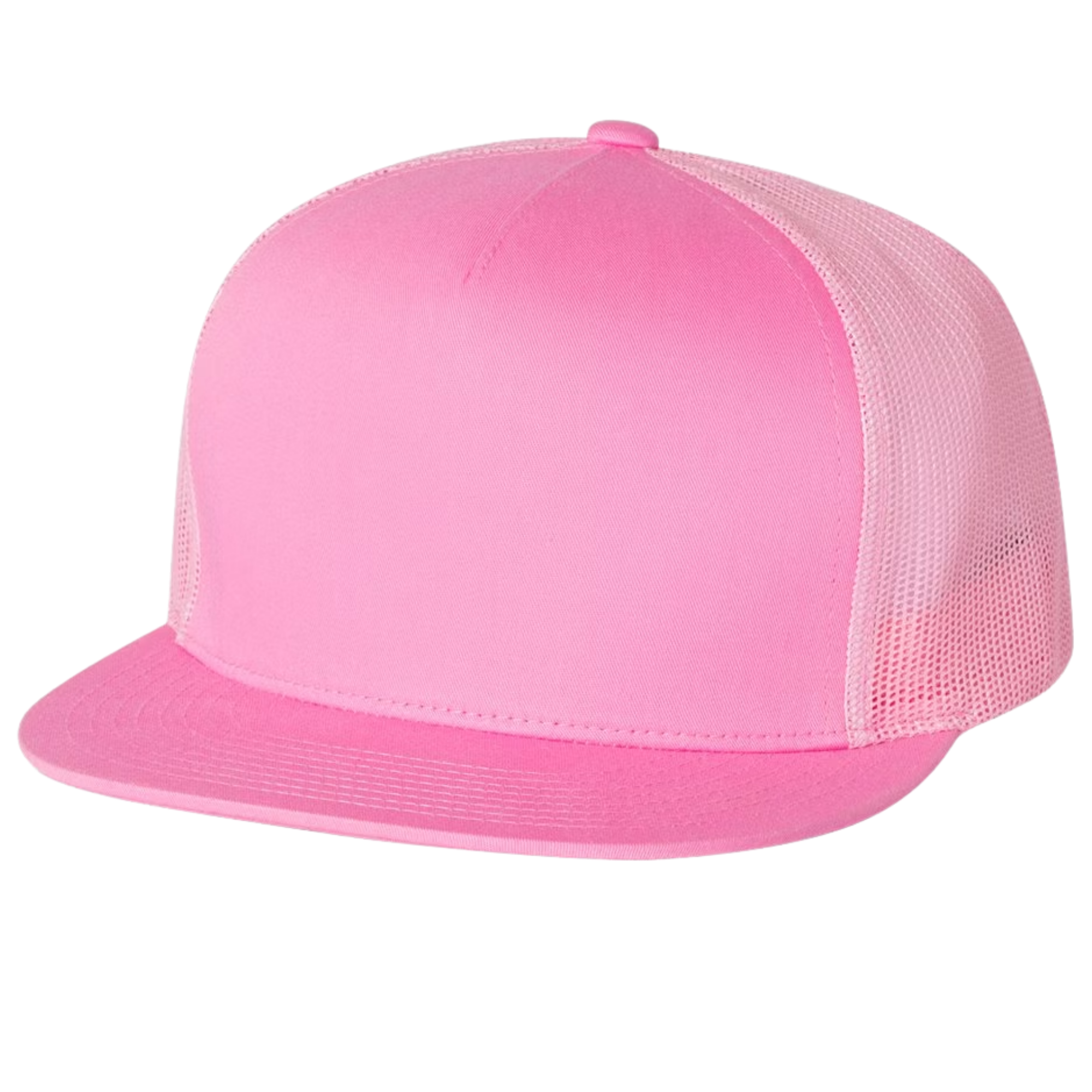 5‑Panel Flat Bill Trucker Cap