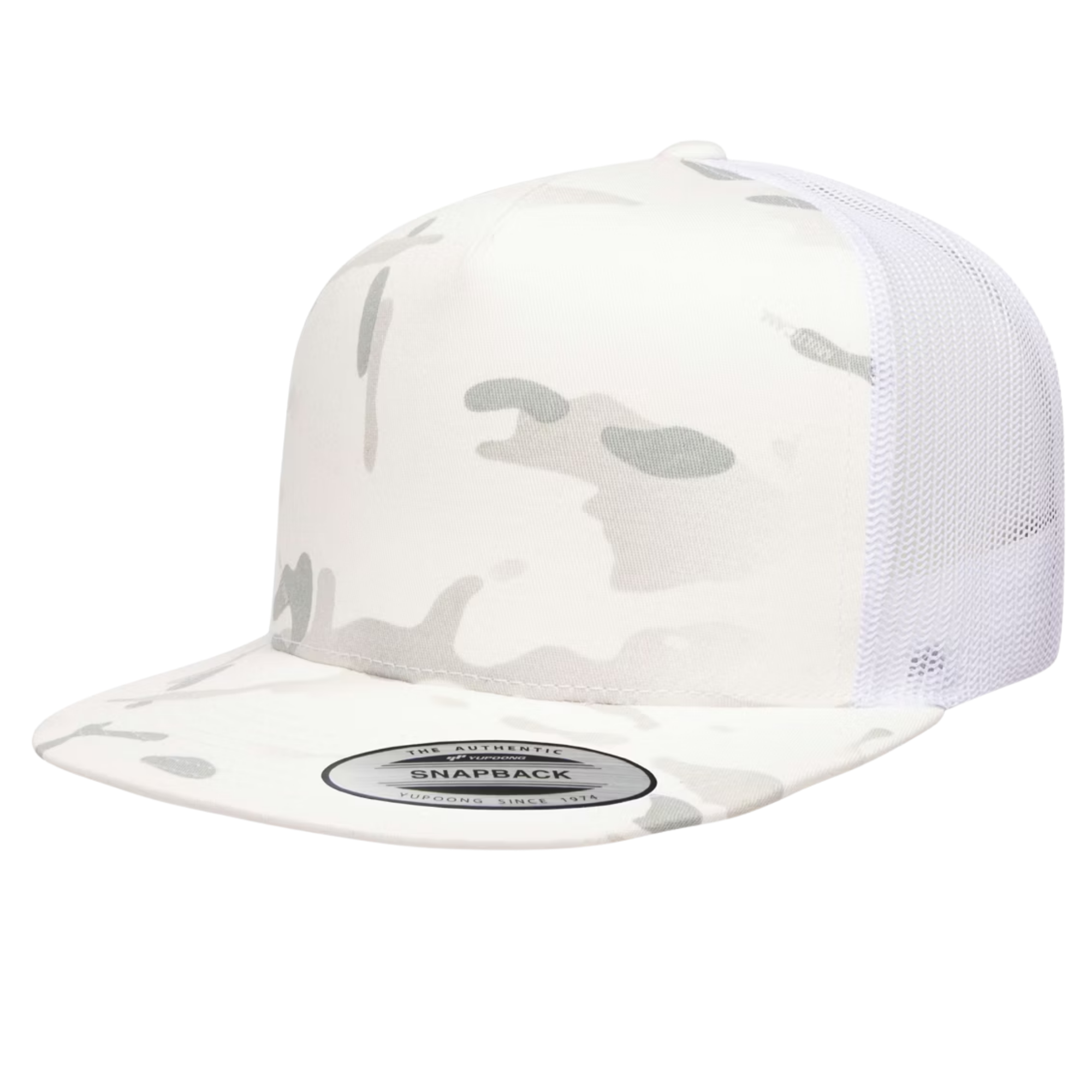 5‑Panel Flat Bill Trucker Cap