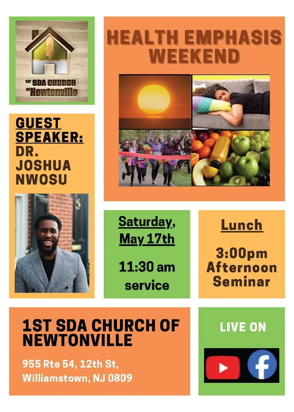 Upcoming Events for the 1st SDA Church of Newtonville — VisitAEC.org