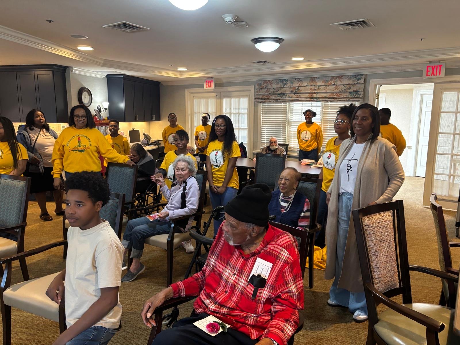 Metro (Hyattsville) Pathfinders Visit Nursing Home for Global Youth Day