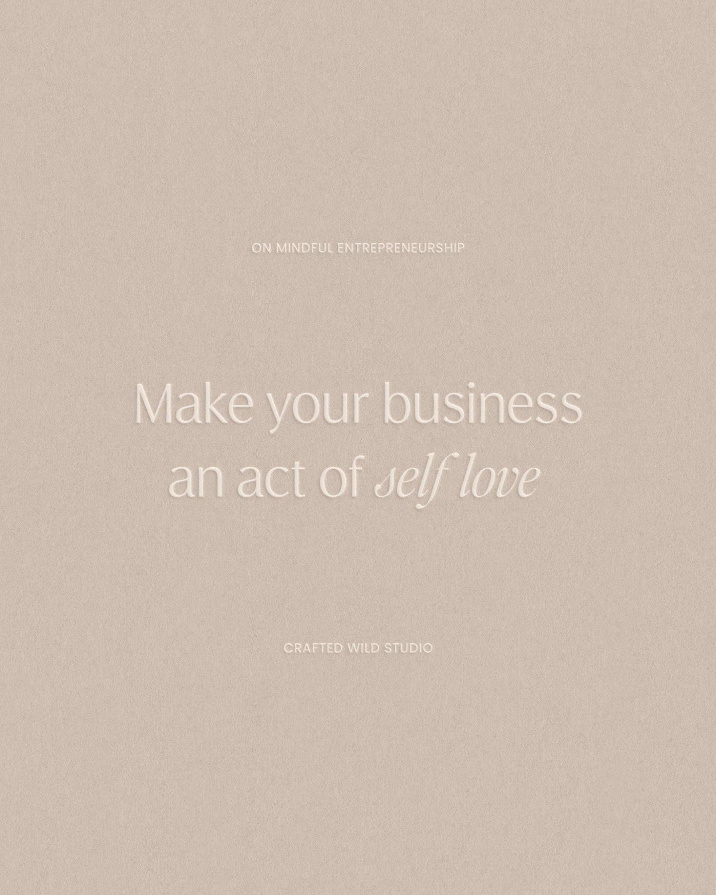 5 fresh perspectives to take to breath love and life into your business 👁️ 🤍 

1. Make your business an act of self love. Show up each day for yourself to build something meaningful that gives you a life filled with abundance and freedom. Move with