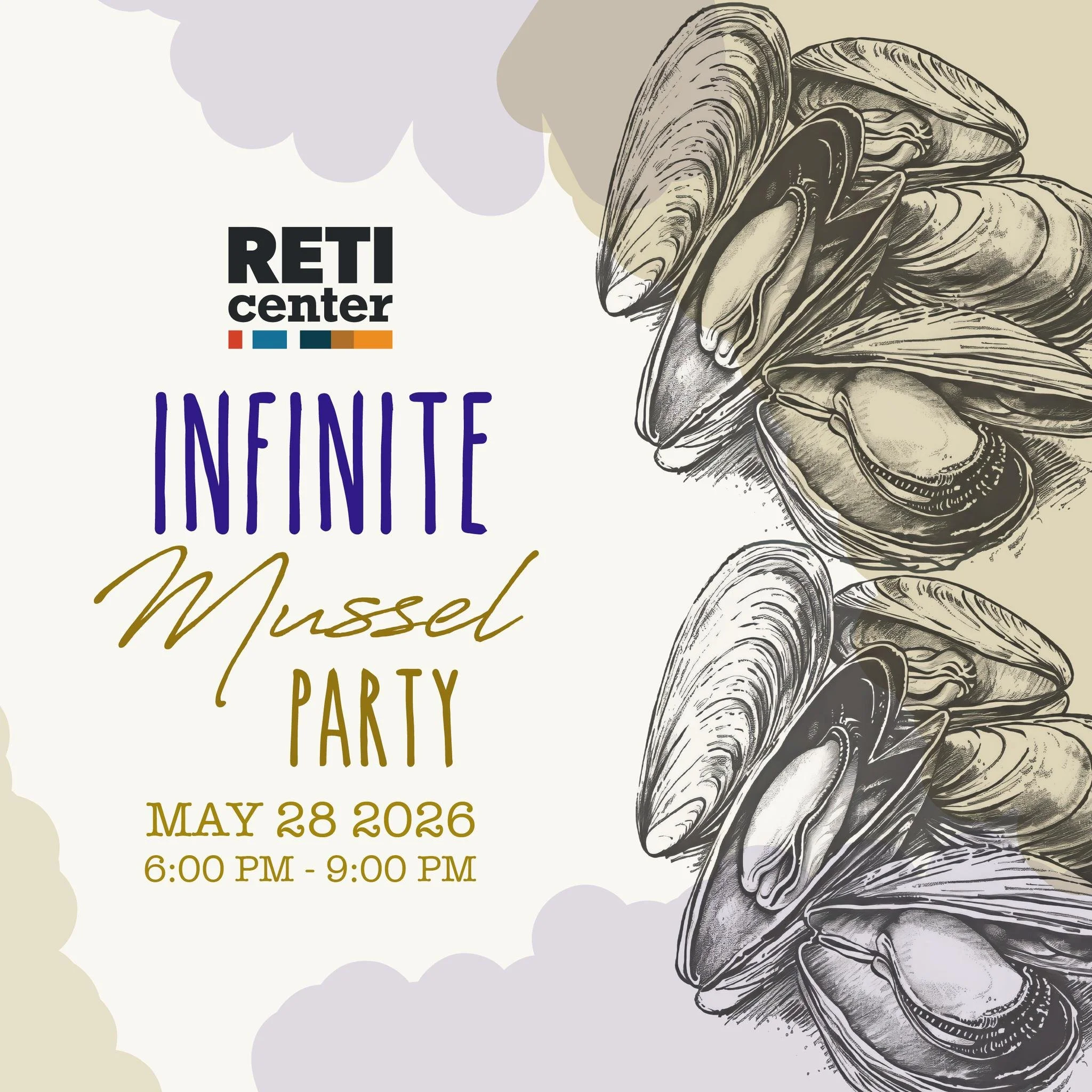 Tickets are LIVE 🦪🌊

RETI Center&rsquo;s Annual Infinite Mussel Party is back&mdash;and this is the night you don&rsquo;t want to miss.

An unforgettable evening of:
✨ Mussels + beer + wine
✨ Waterfront views
✨ Music + incredible energy
✨ Community