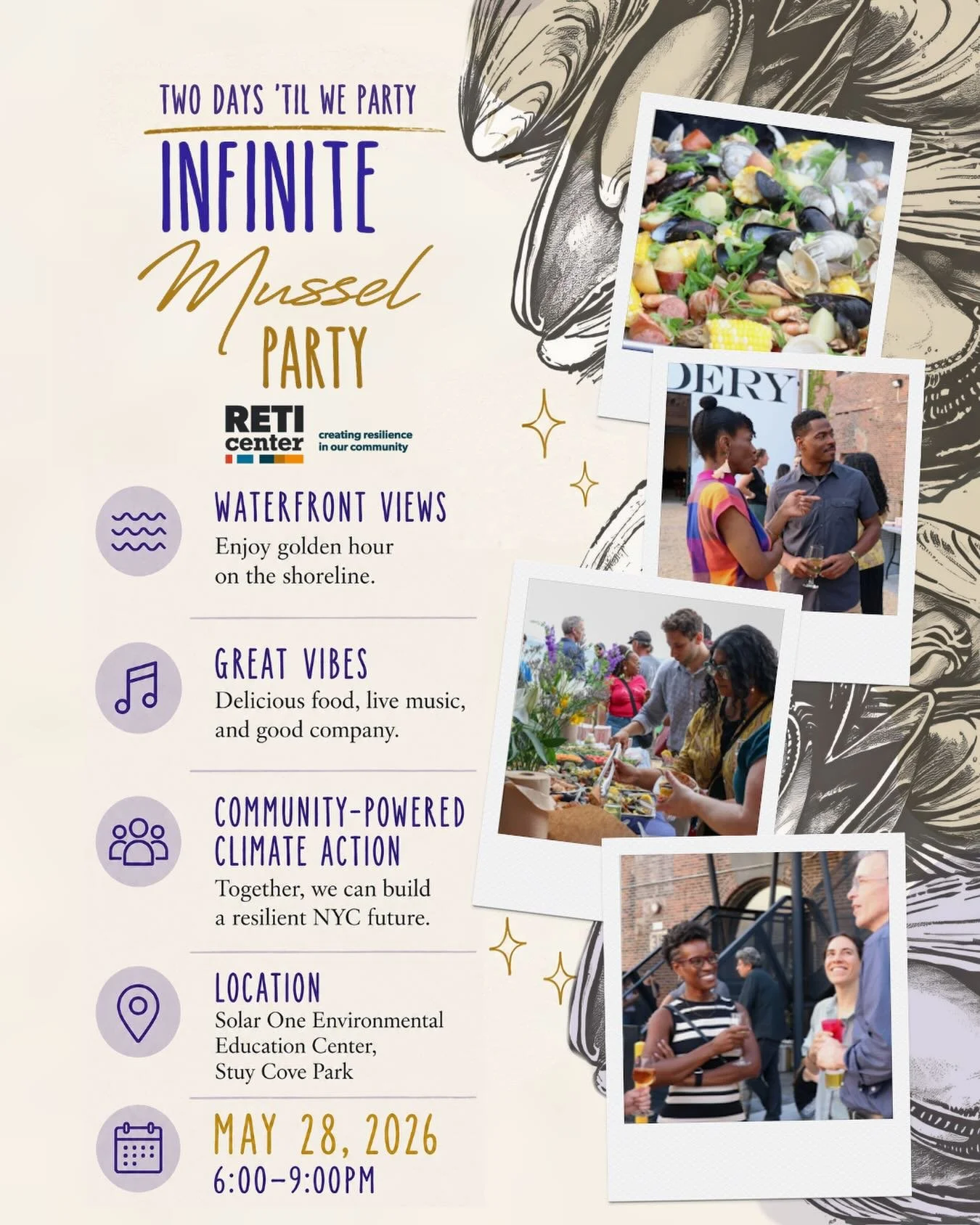ONLY A FEW TICKETS LEFT 🎟️⚡

Join us this Thursday for an unforgettable evening on the waterfront celebrating the people shaping NYC&rsquo;s resilient future.

Here&rsquo;s what&rsquo;s waiting for you:

🐚 An incredible mussel-forward menu by Chef 