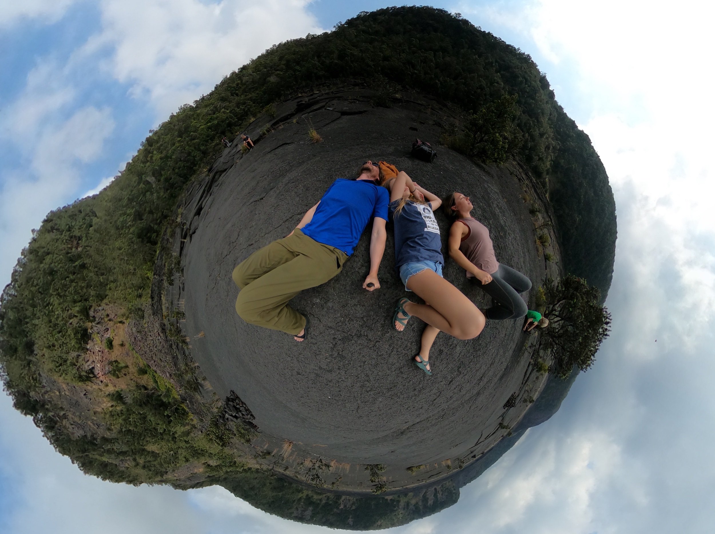  Chillin on the Hot Rock of the Kilauea Iki Crater 