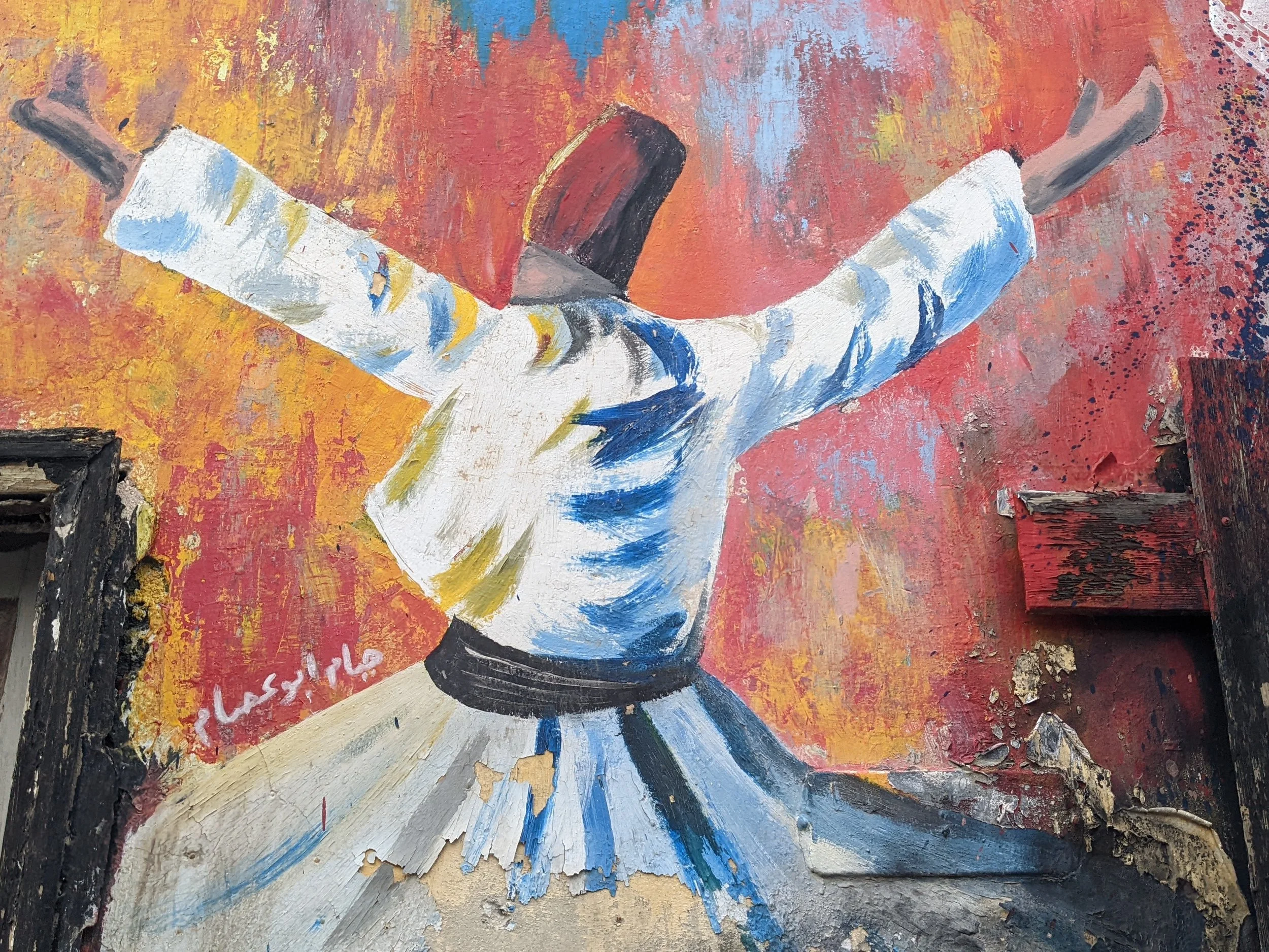 Street art in Jabal al Lweibdeh Amman Jordan