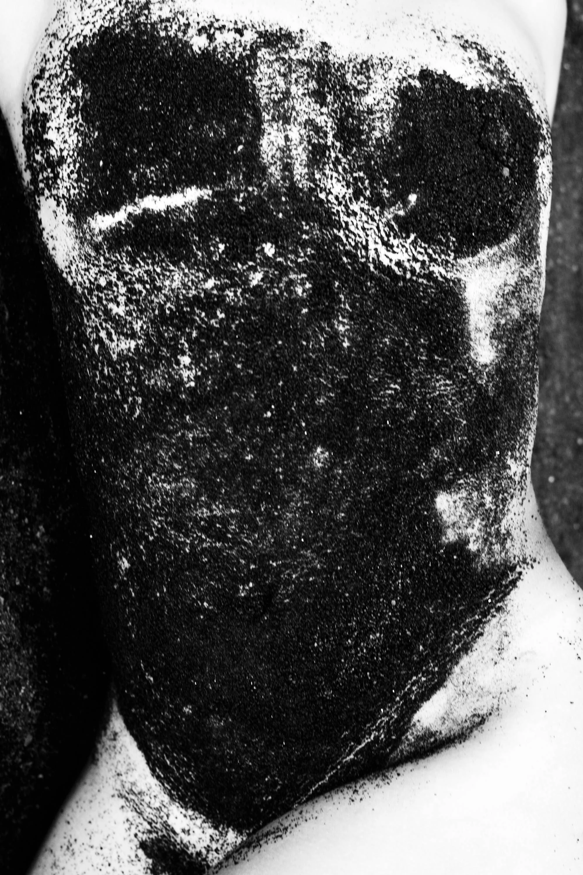 Volcanic Torso: Delve into the sculpted beauty of the volcanic-inspired torso in this evocative fine art photograph, showcasing the strength and beauty found in natural elements.