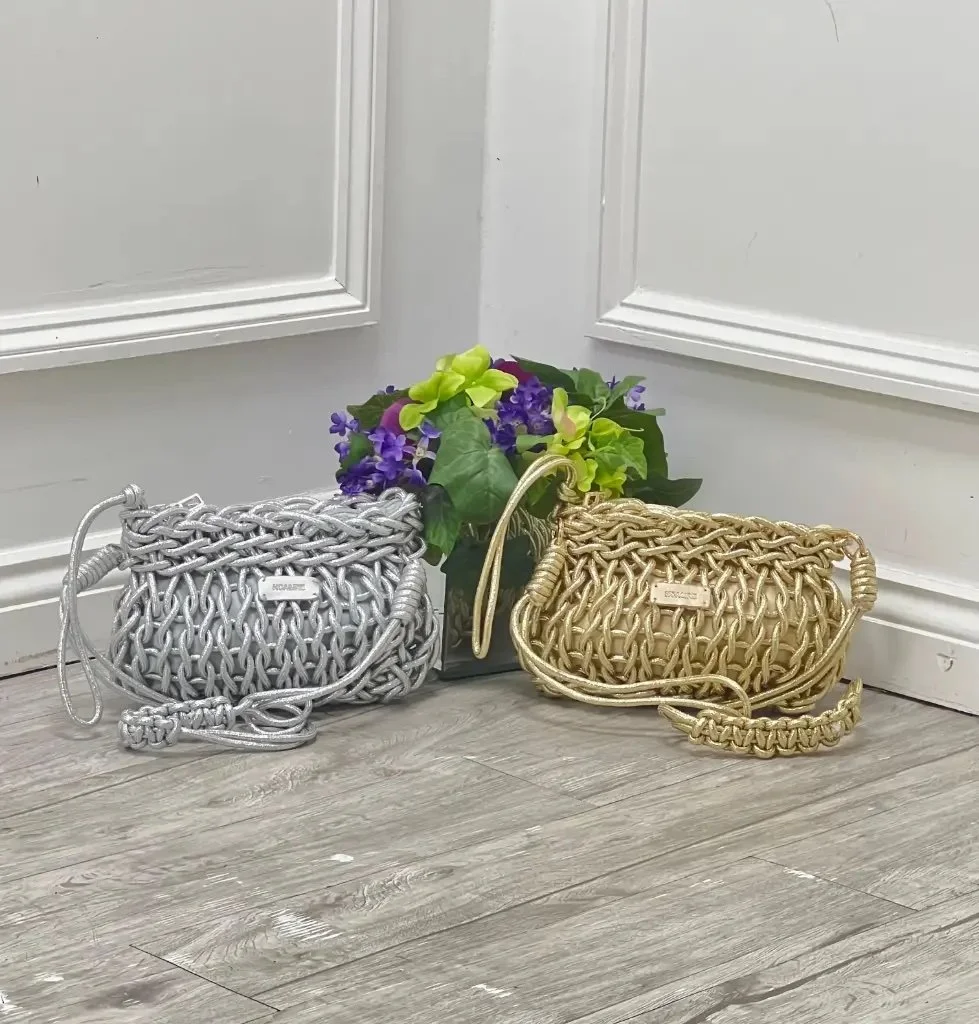 BOHO LUXURY METALLIC BAG - 2 COLOURS