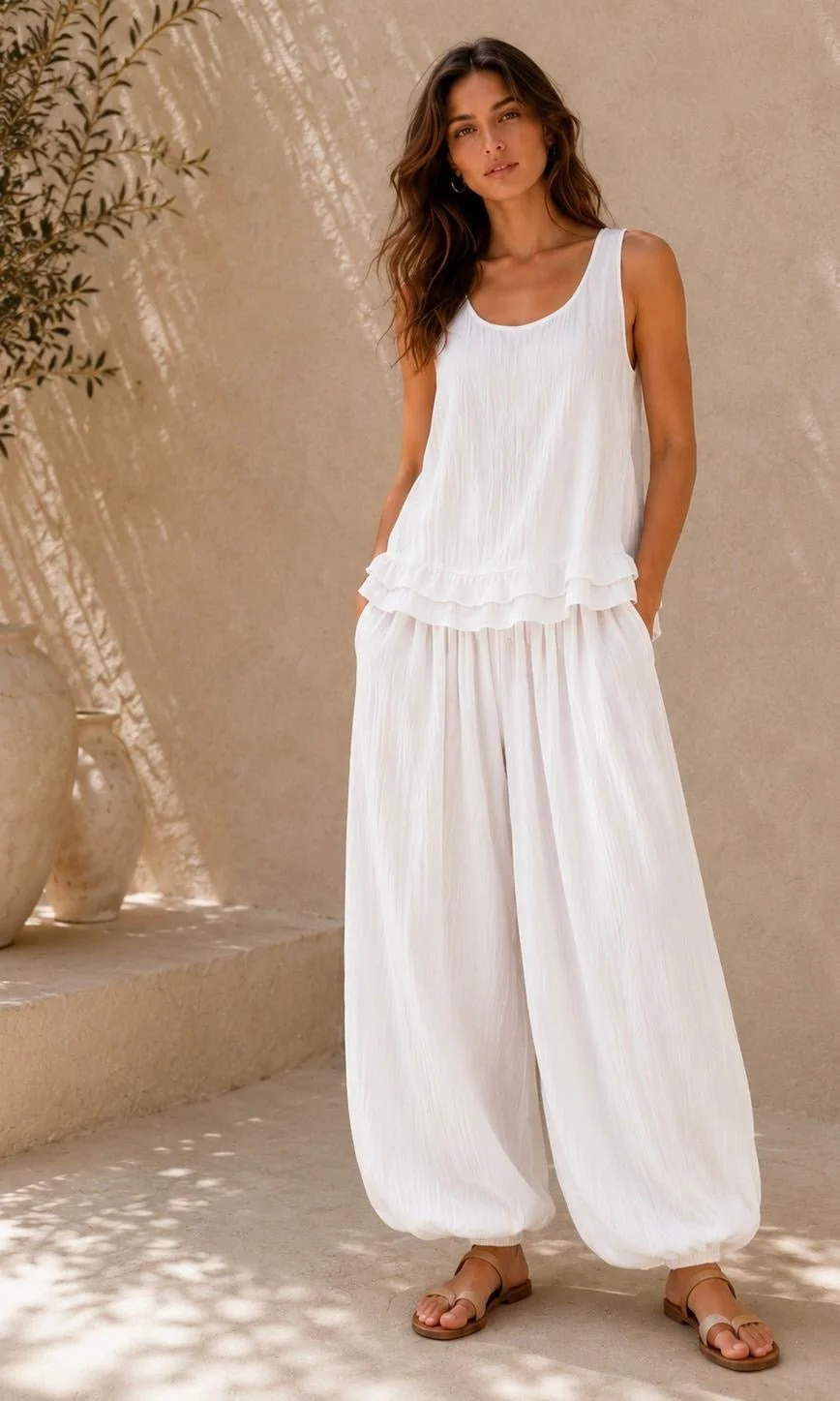 SAMMIE BALLOON BOTTOM CO-ORD - 6 COLOURS
