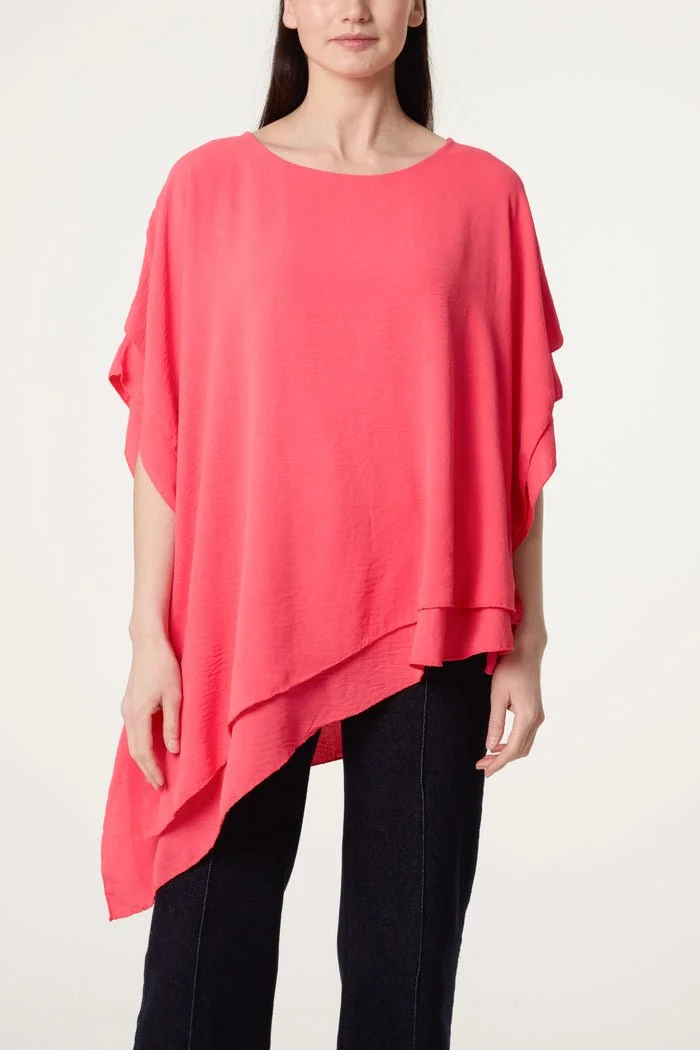 GINA ASYMMETRIC TOP - 12 COLOURS