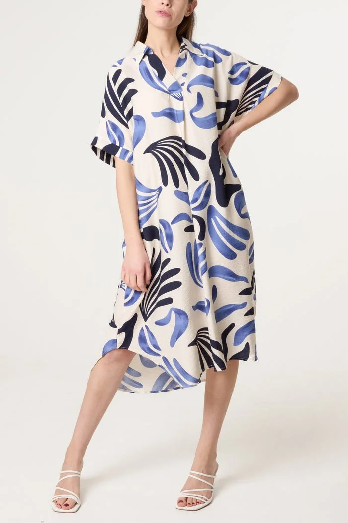 JAI MONSTERA LEAF DESIGN DRESS - 4 COLOURS